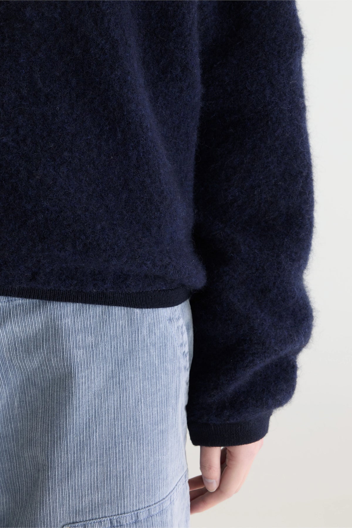 Asedi zip-up cardigan (252 / W / NAVY)