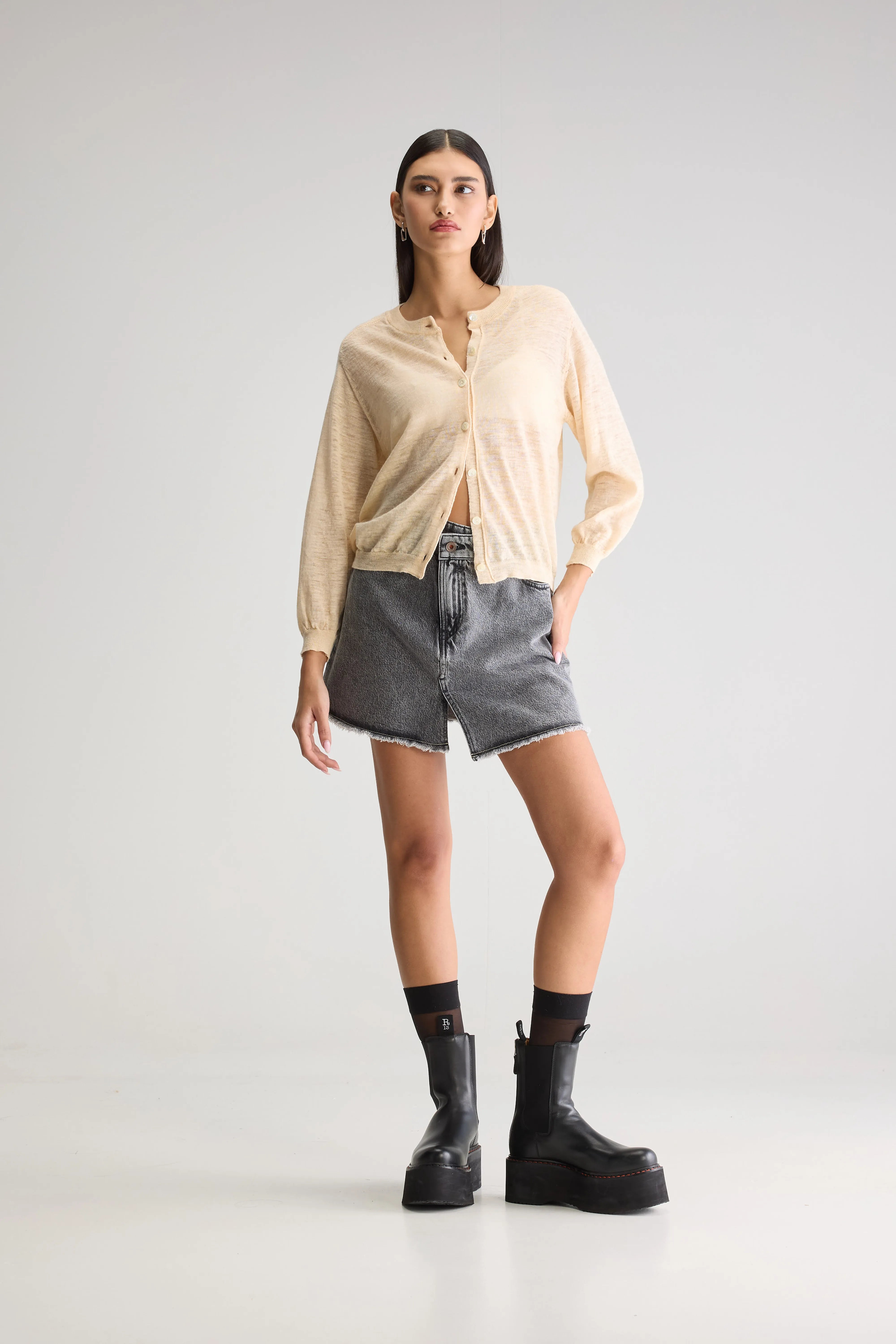 Cardigan Classique Neeta - Ivory Pour Femme | Bellerose