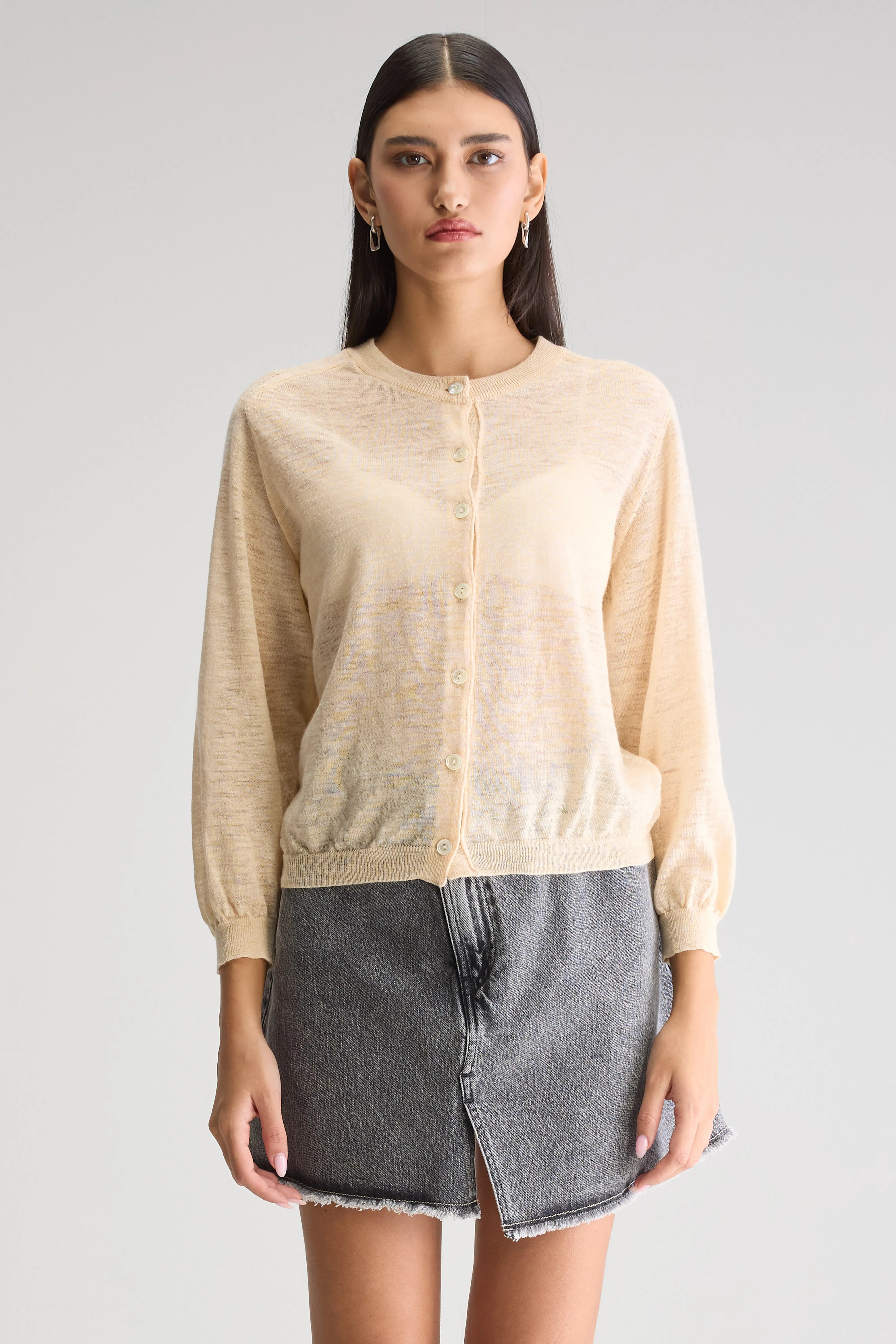 Cardigan Classique Neeta - Ivory Pour Femme | Bellerose