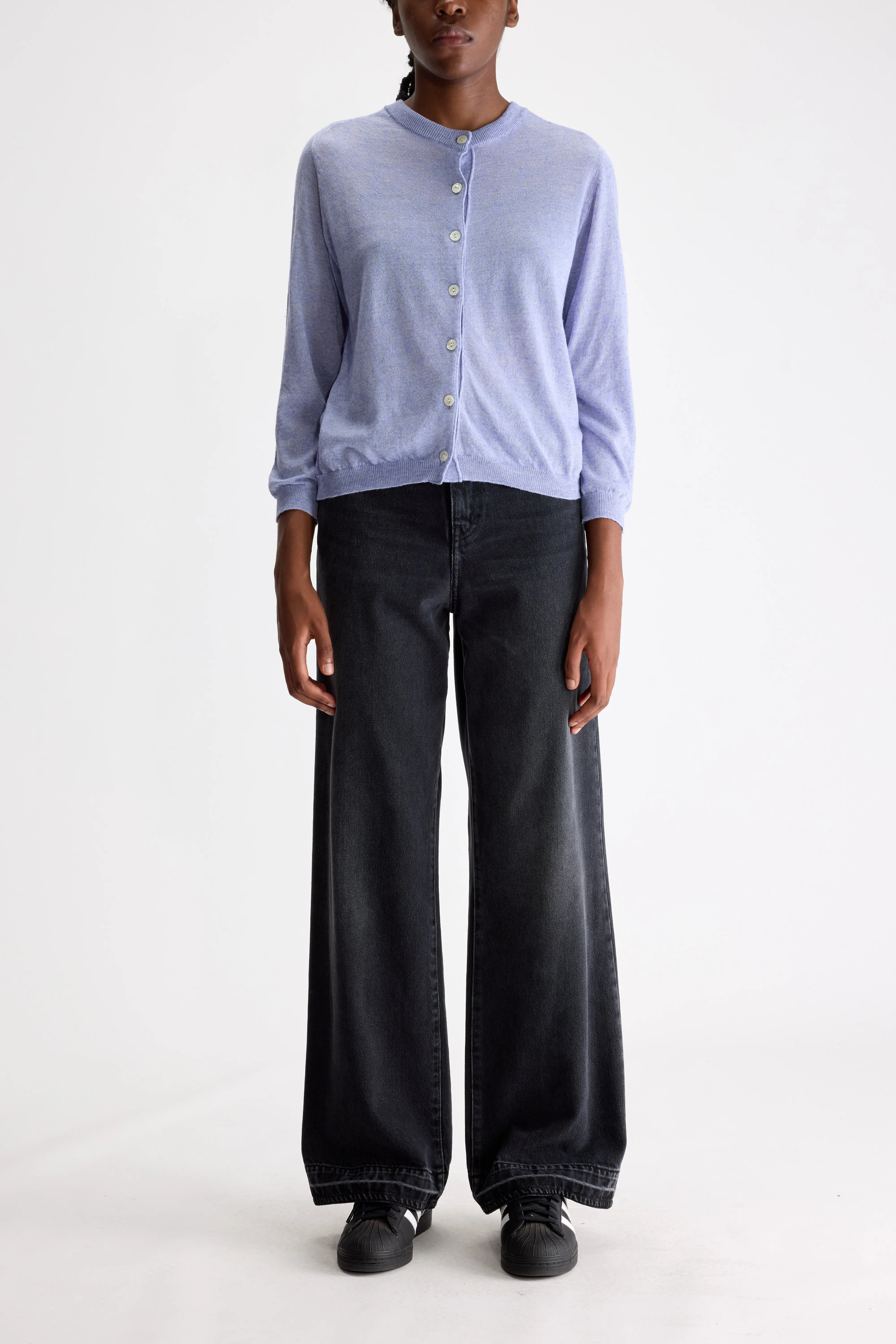 Neeta Classic Cardigan - Lavender For Women | Bellerose