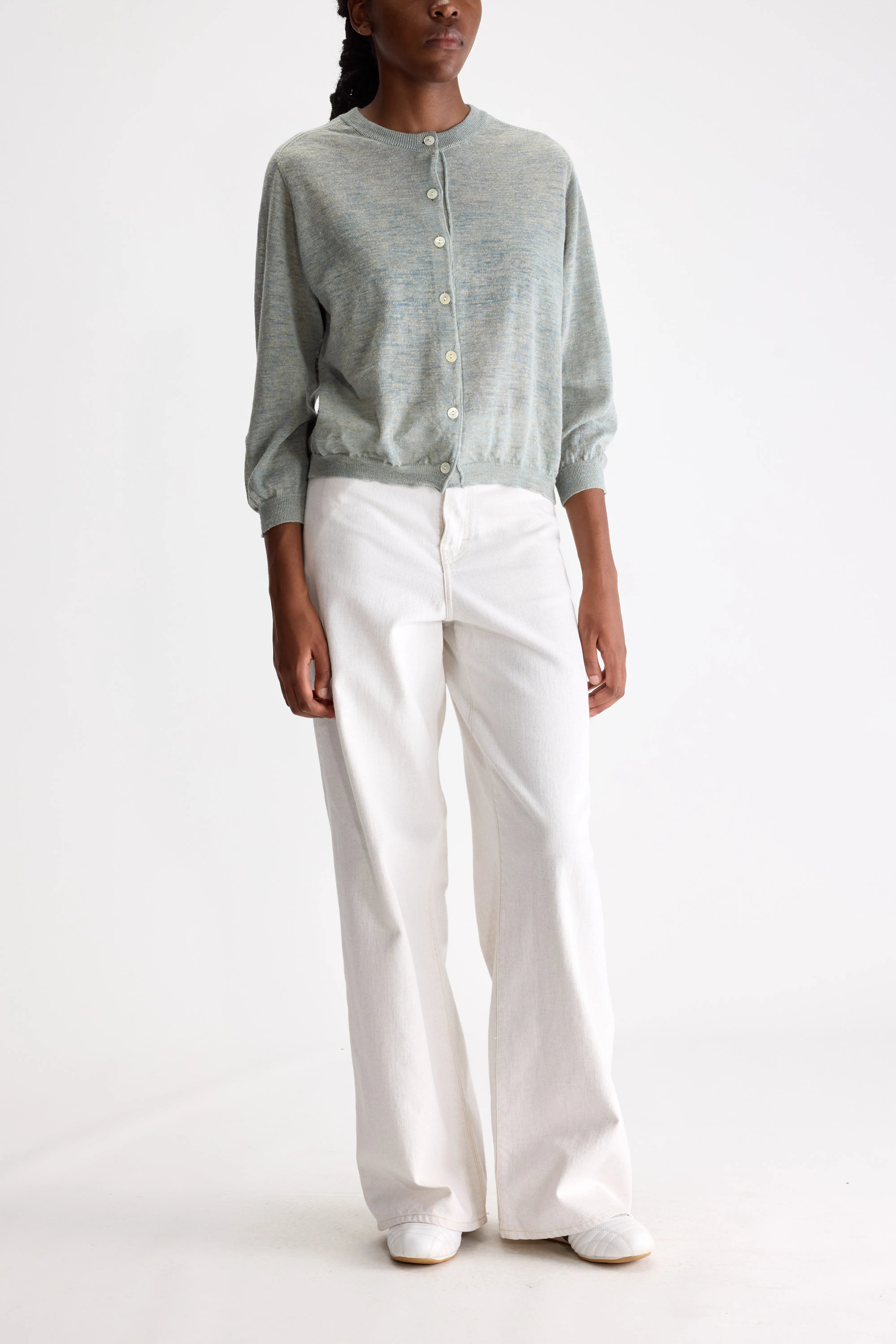 Neeta Classic Cardigan - Aqua For Women | Bellerose