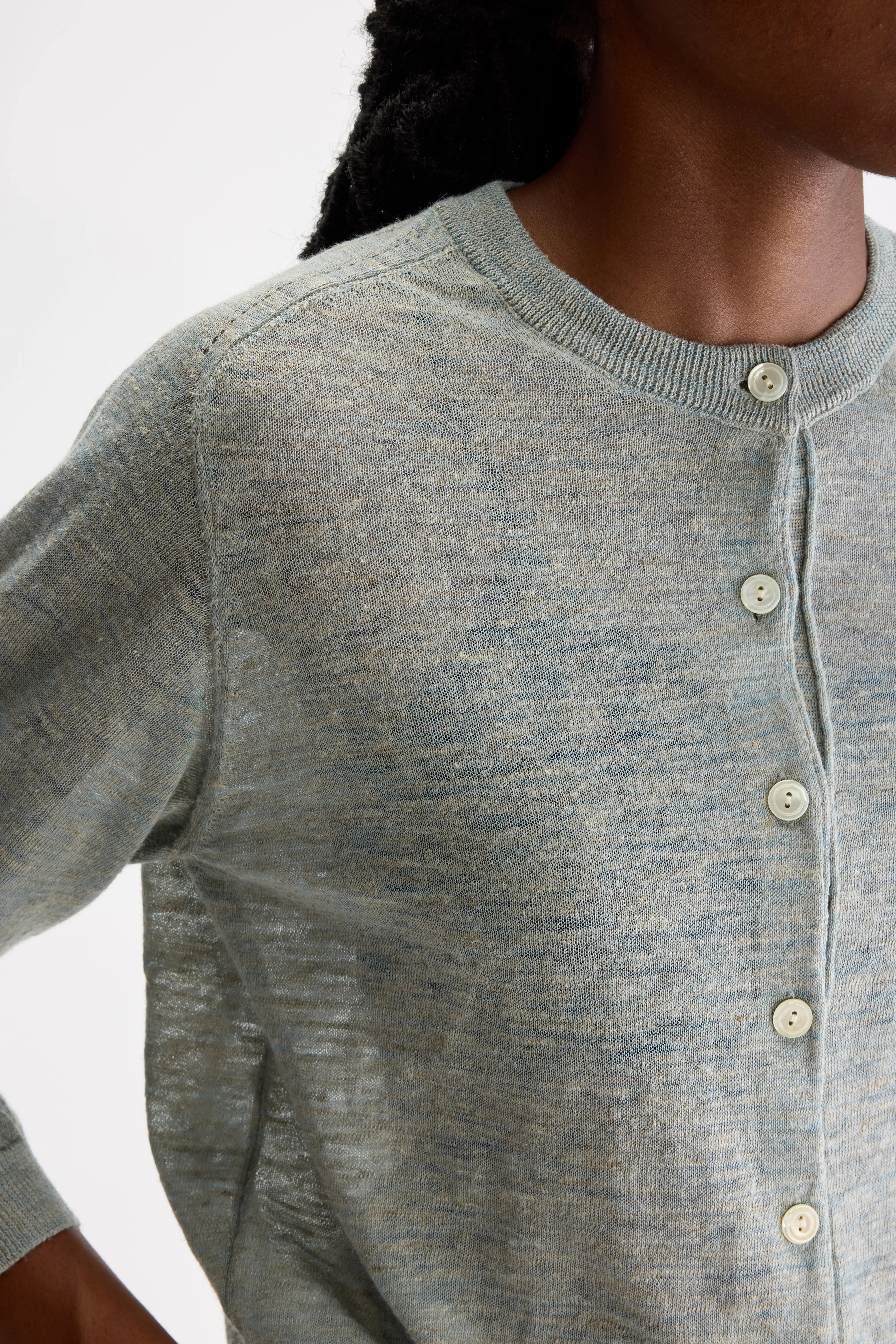 Neeta classic cardigan (251 / W / AQUA)