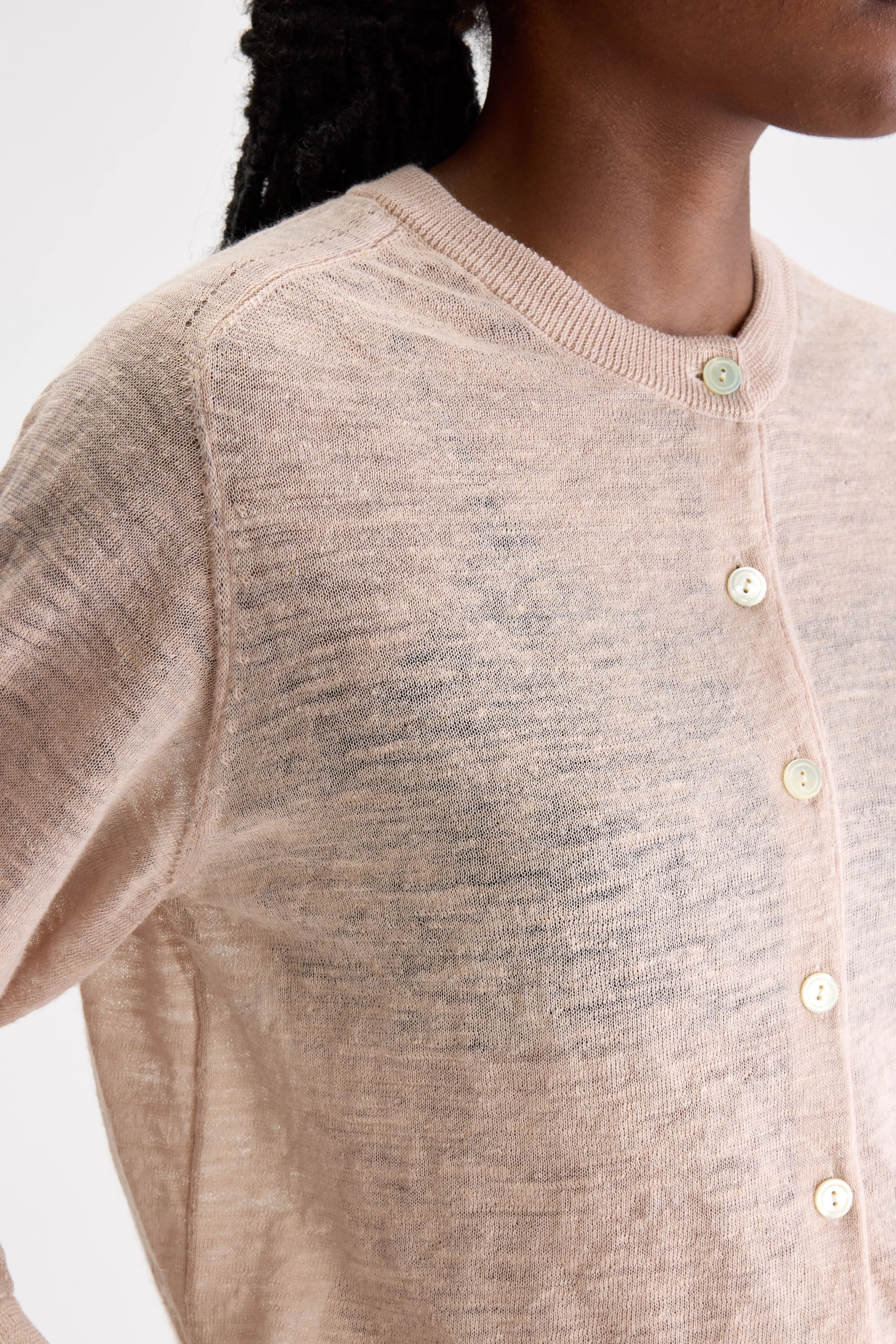 Neeta Classic Cardigan - Rose For Women | Bellerose