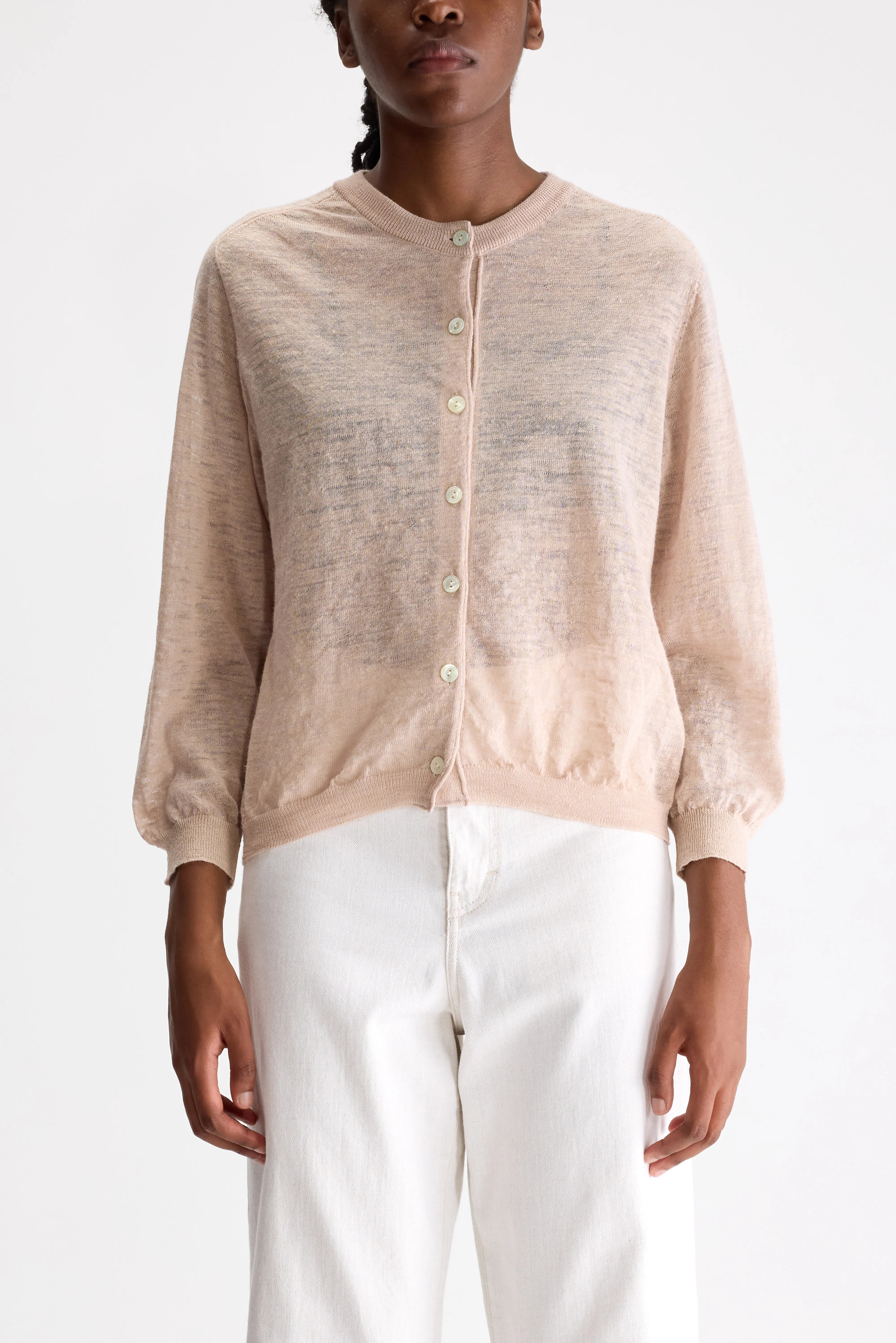 Neeta Classic Cardigan - Rose For Women | Bellerose