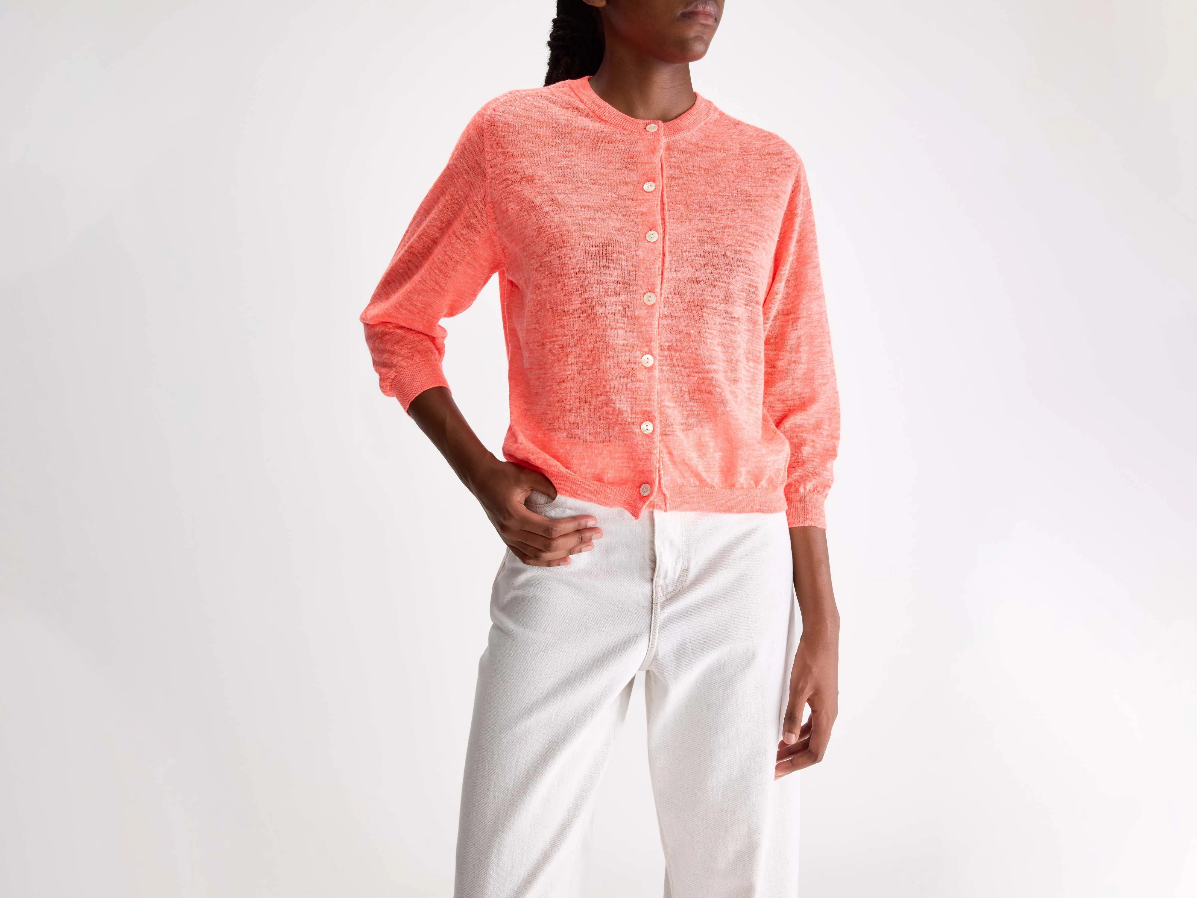 Neeta classic cardigan (251 / W / FLASH)
