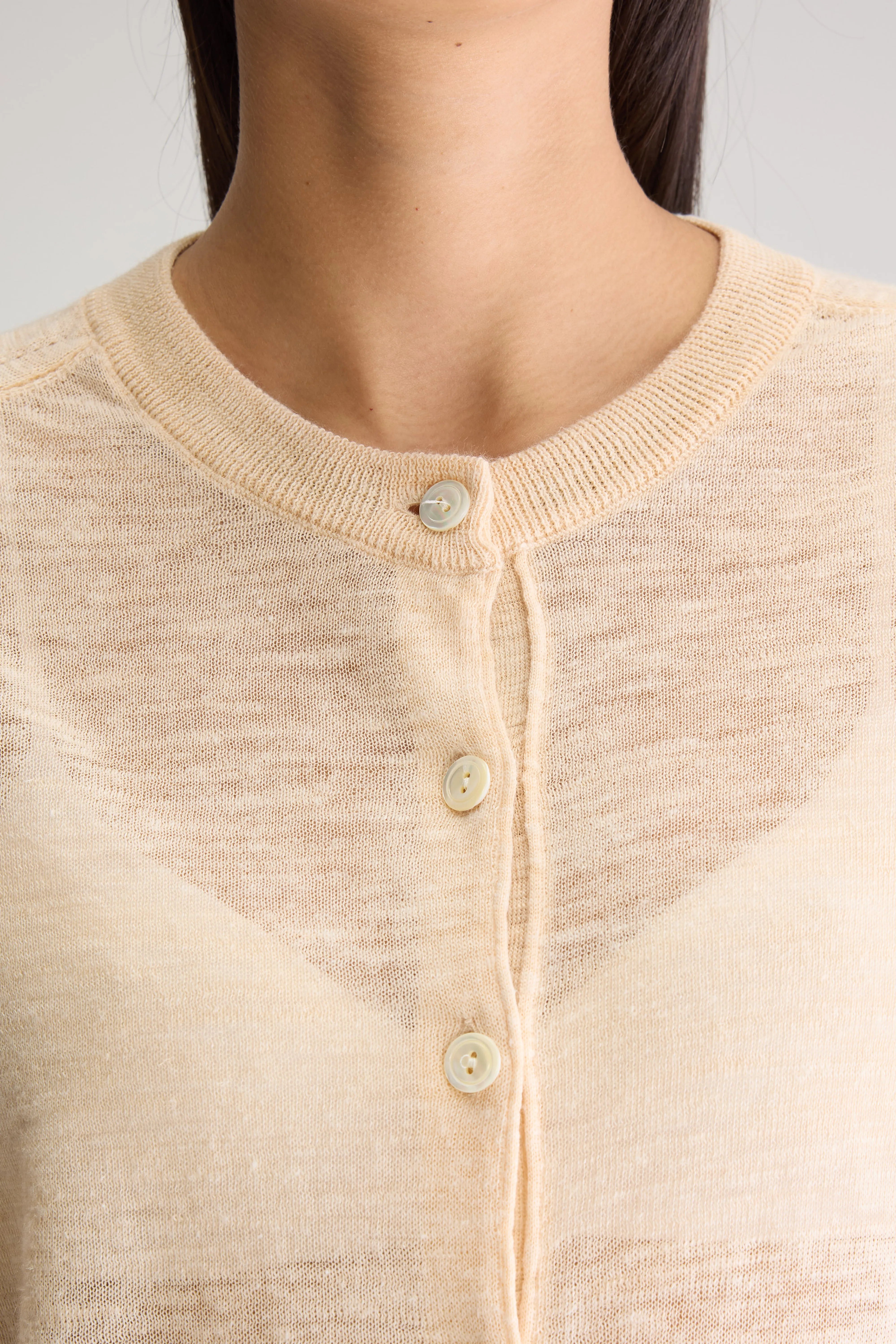 Neeta Classic Cardigan - Ivory For Women | Bellerose