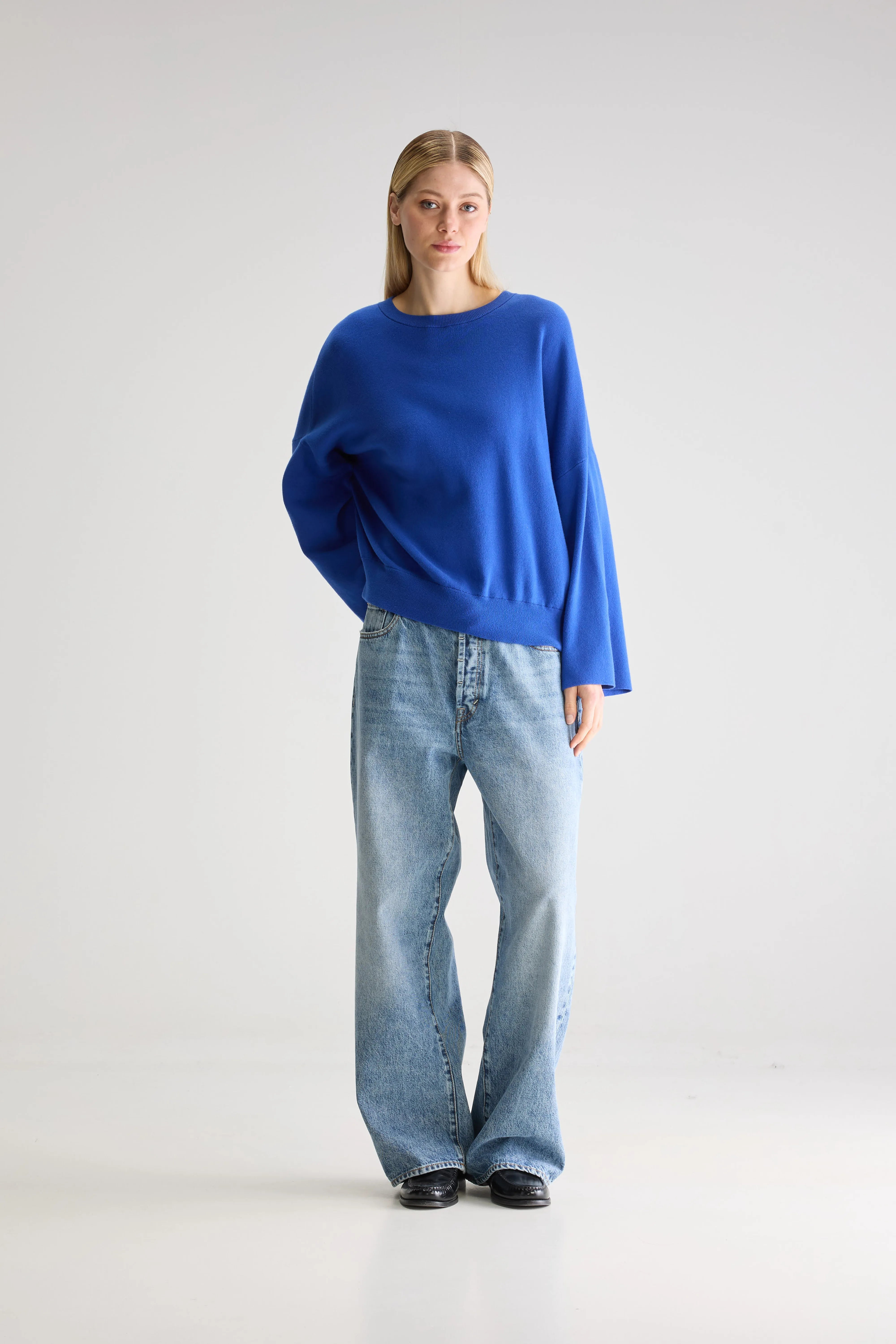 Anga Round-neck Sweater - Lazuli For Women | Bellerose