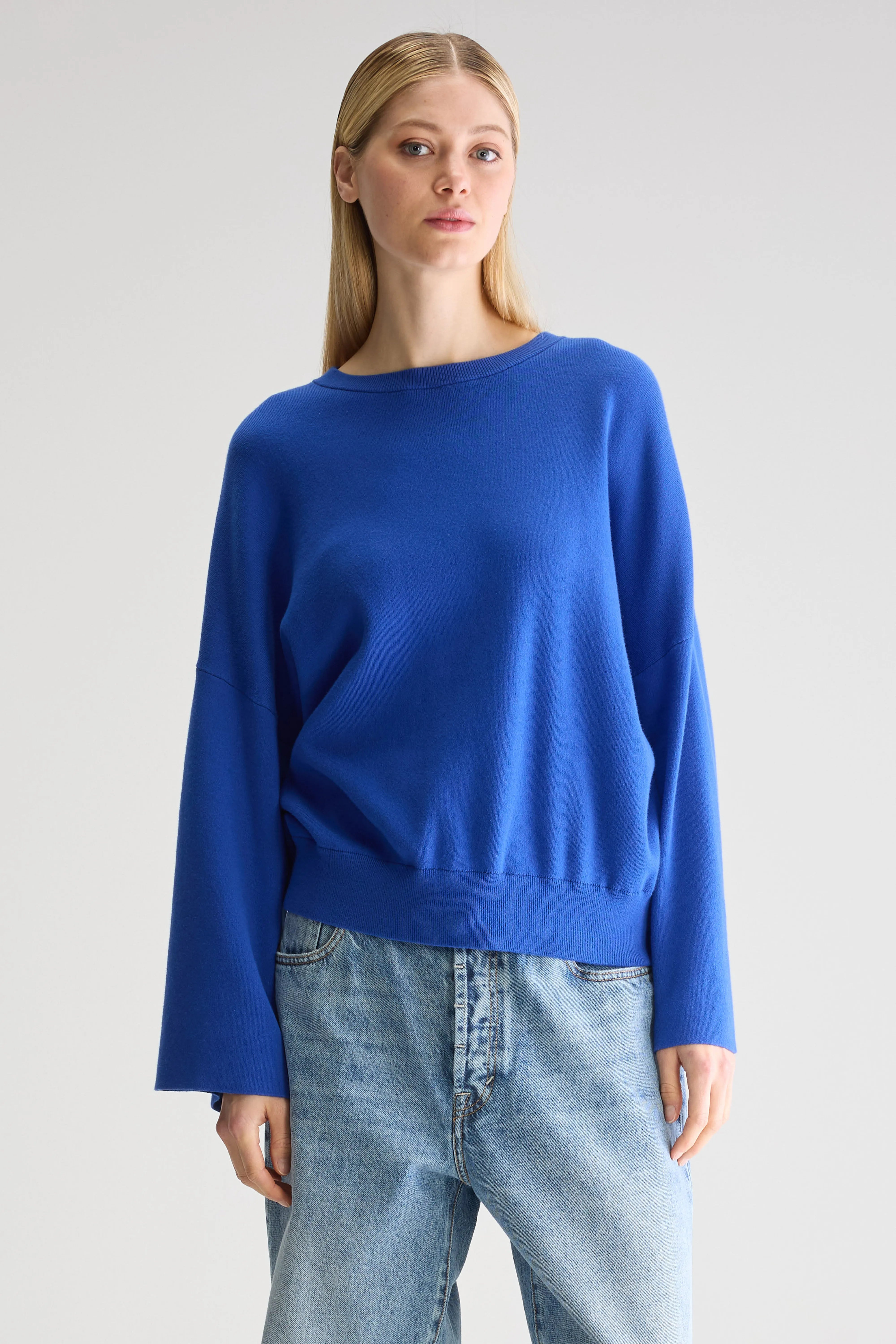 Anga Round-neck Sweater - Lazuli For Women | Bellerose