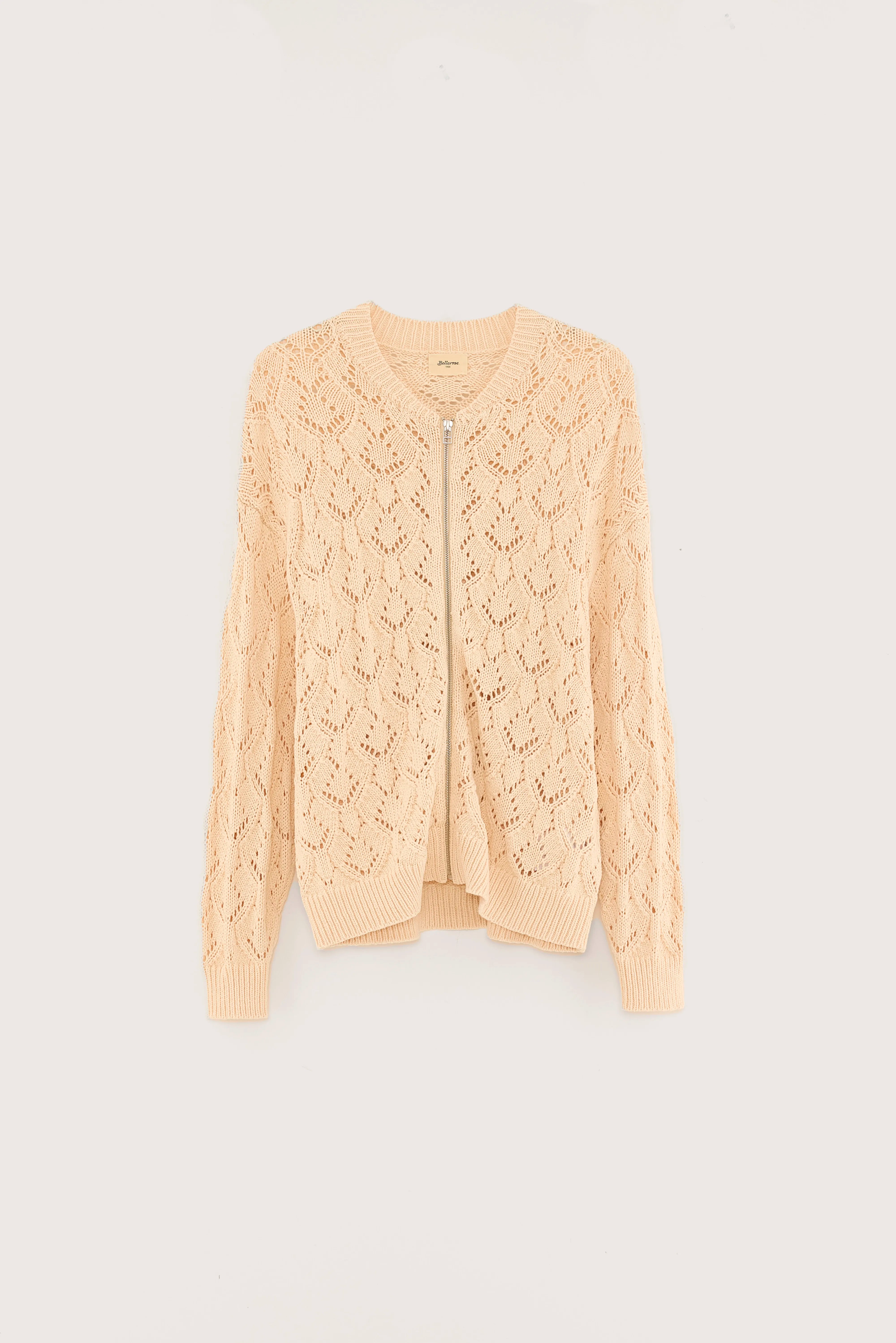 Allady zipped cardigan (251 / W / IVORY)