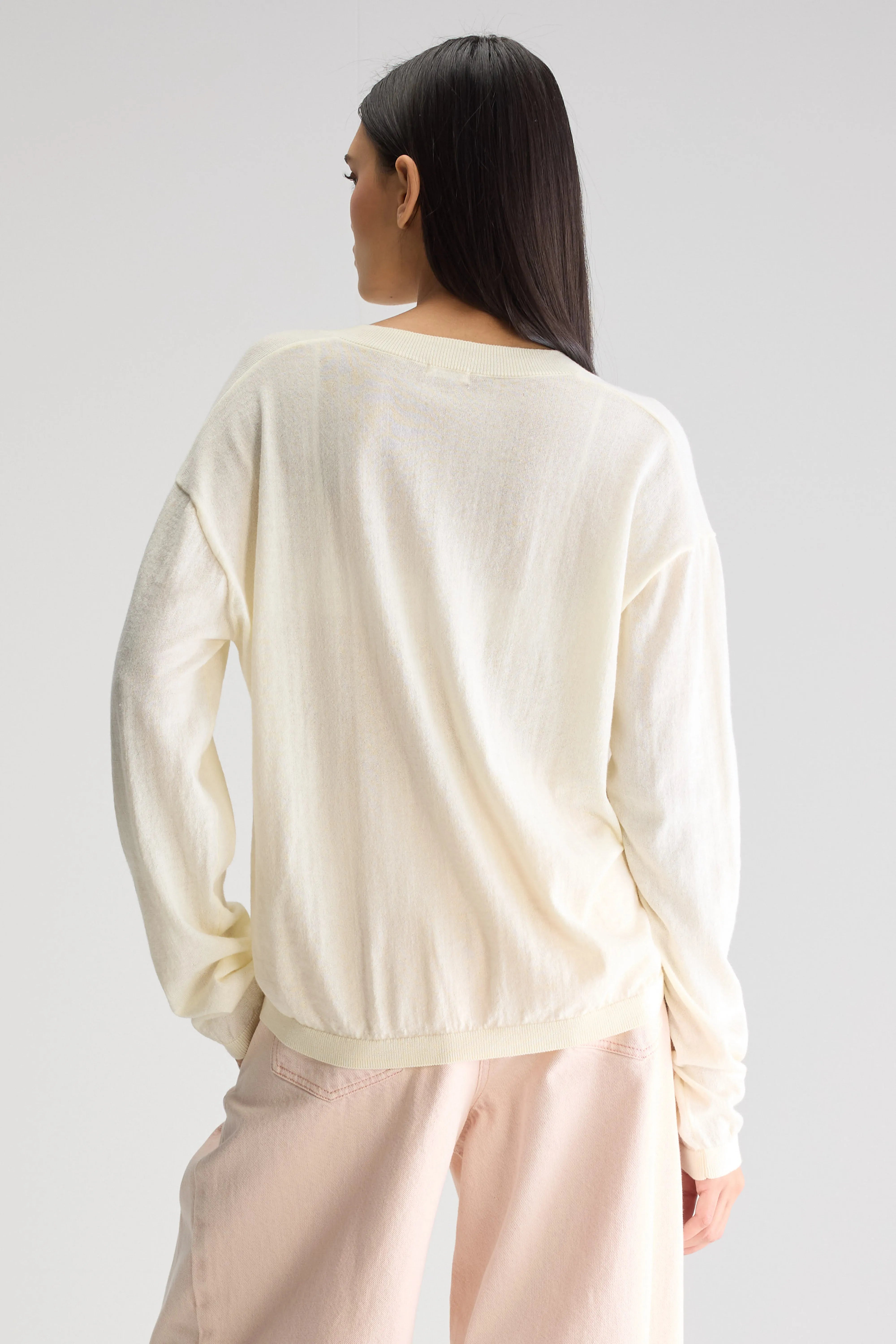 Pull Col V Alima - Seafoam Pour Femme | Bellerose