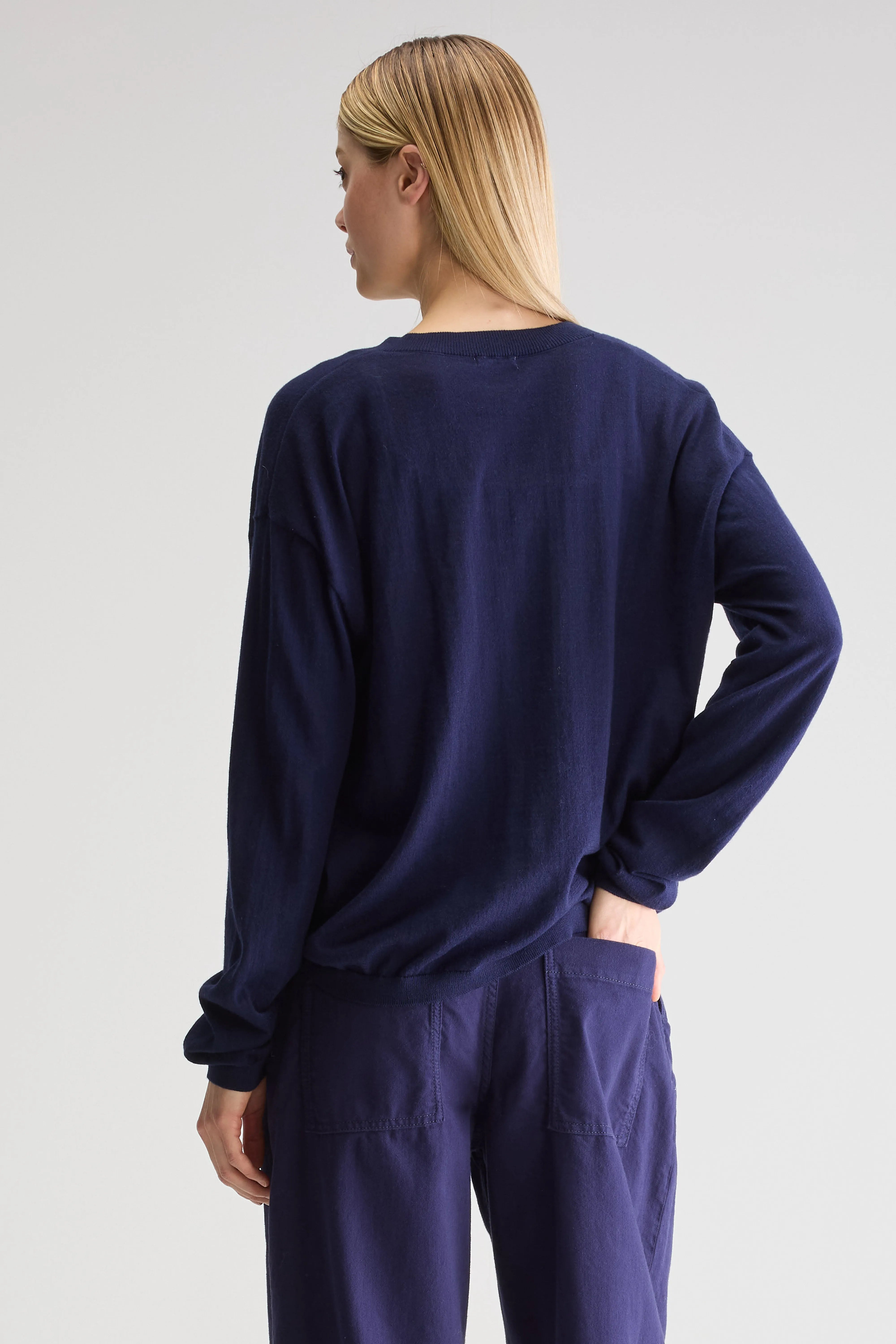 Alima V-neck Sweater - Ink For Women | Bellerose