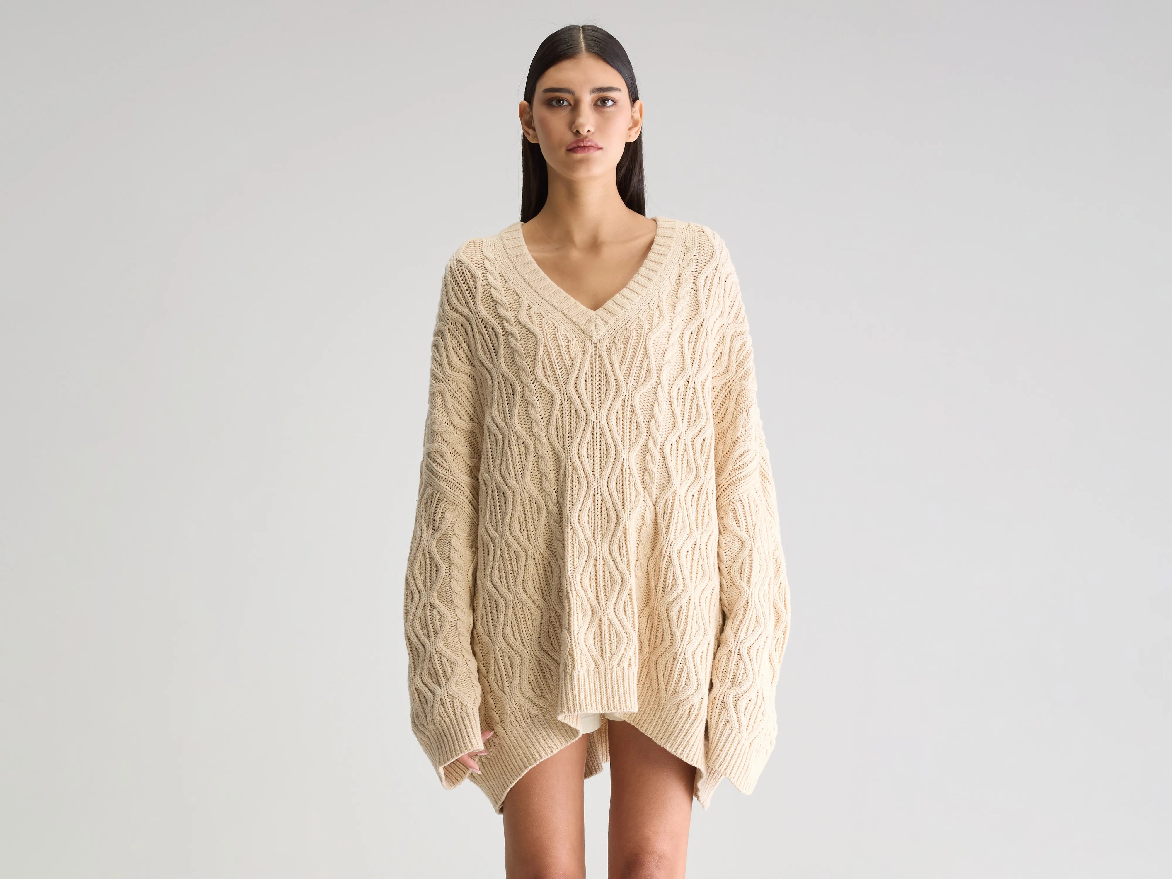 Gesk long sweater (251 / W / IVORY)