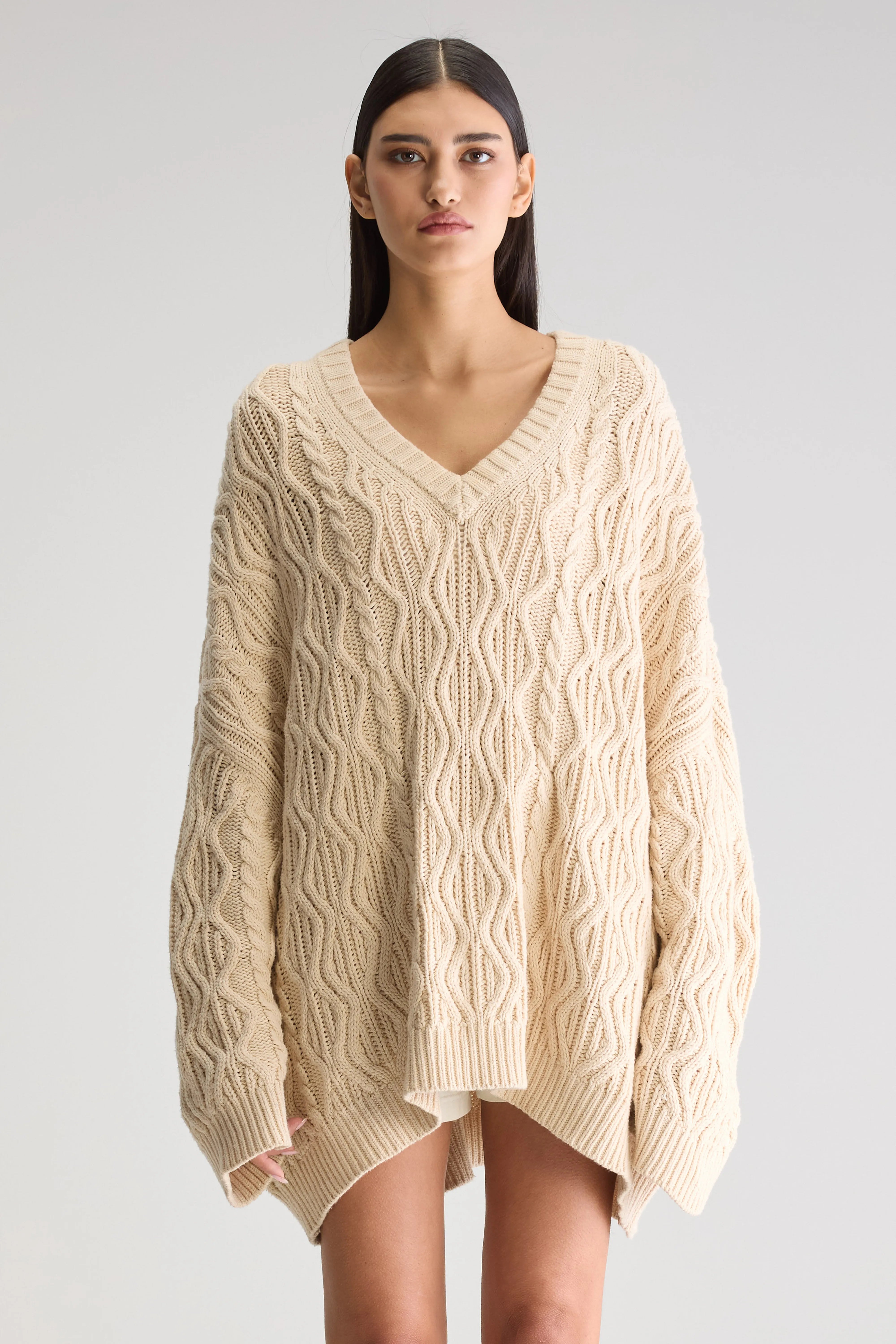 Gesk Long Sweater - Ivory For Women | Bellerose