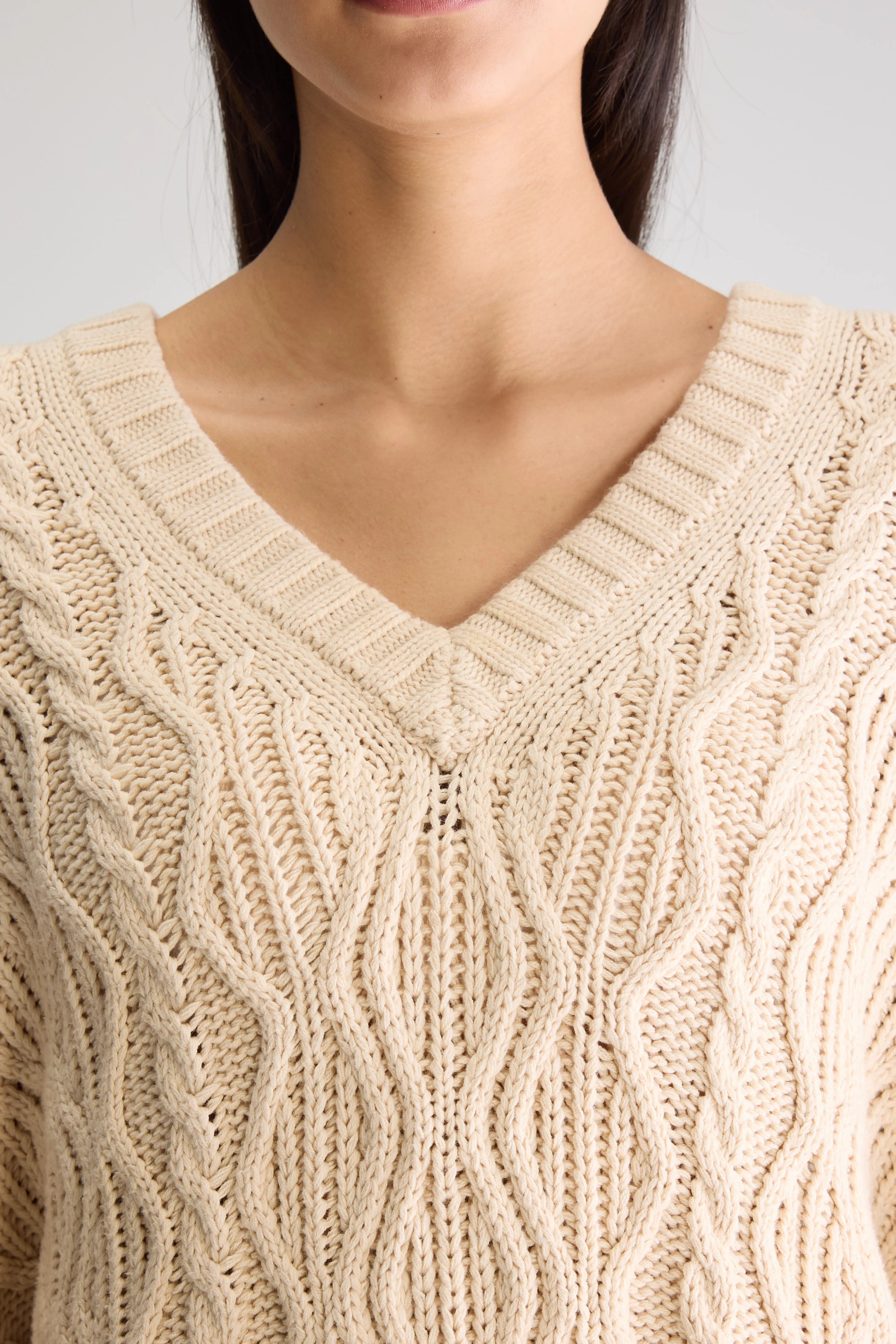 Gesk Long Sweater - Ivory For Women | Bellerose