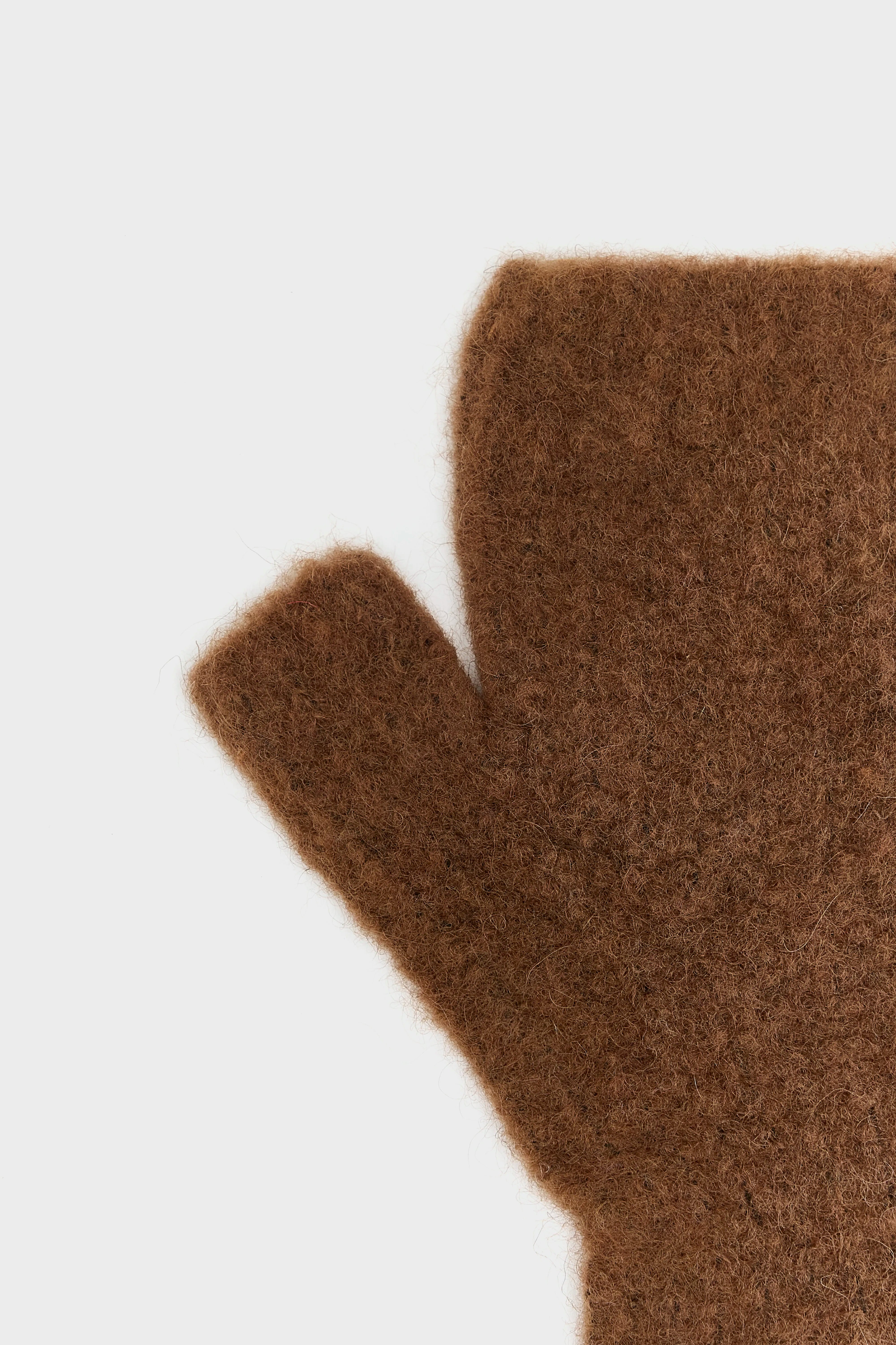 Dercam Fingerless Mittens - Ballerine / Bison / Off black For Women | Bellerose