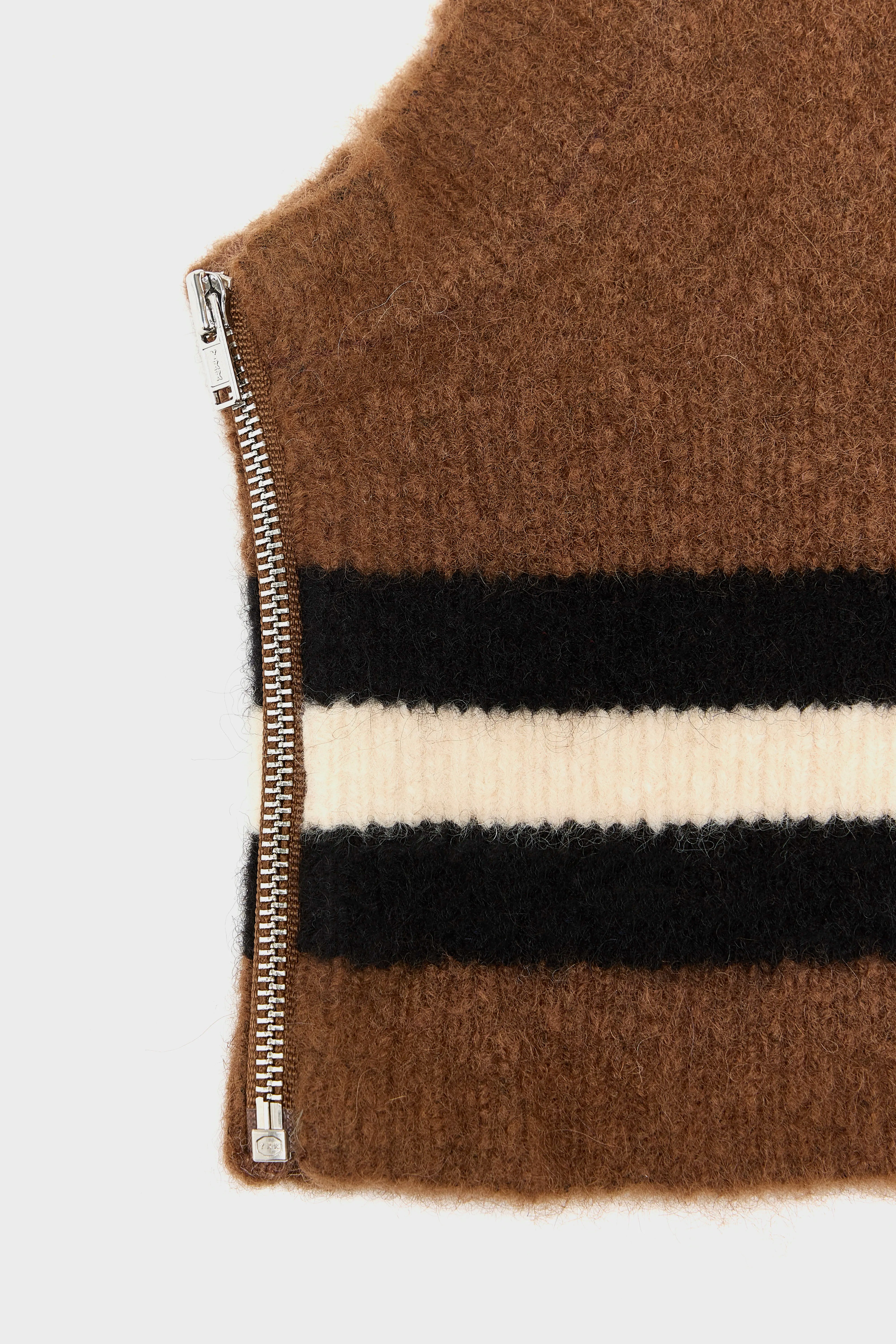 Dercy Balaclava Met Rits - Ballerine / Bison / Off black Voor Dames | Bellerose