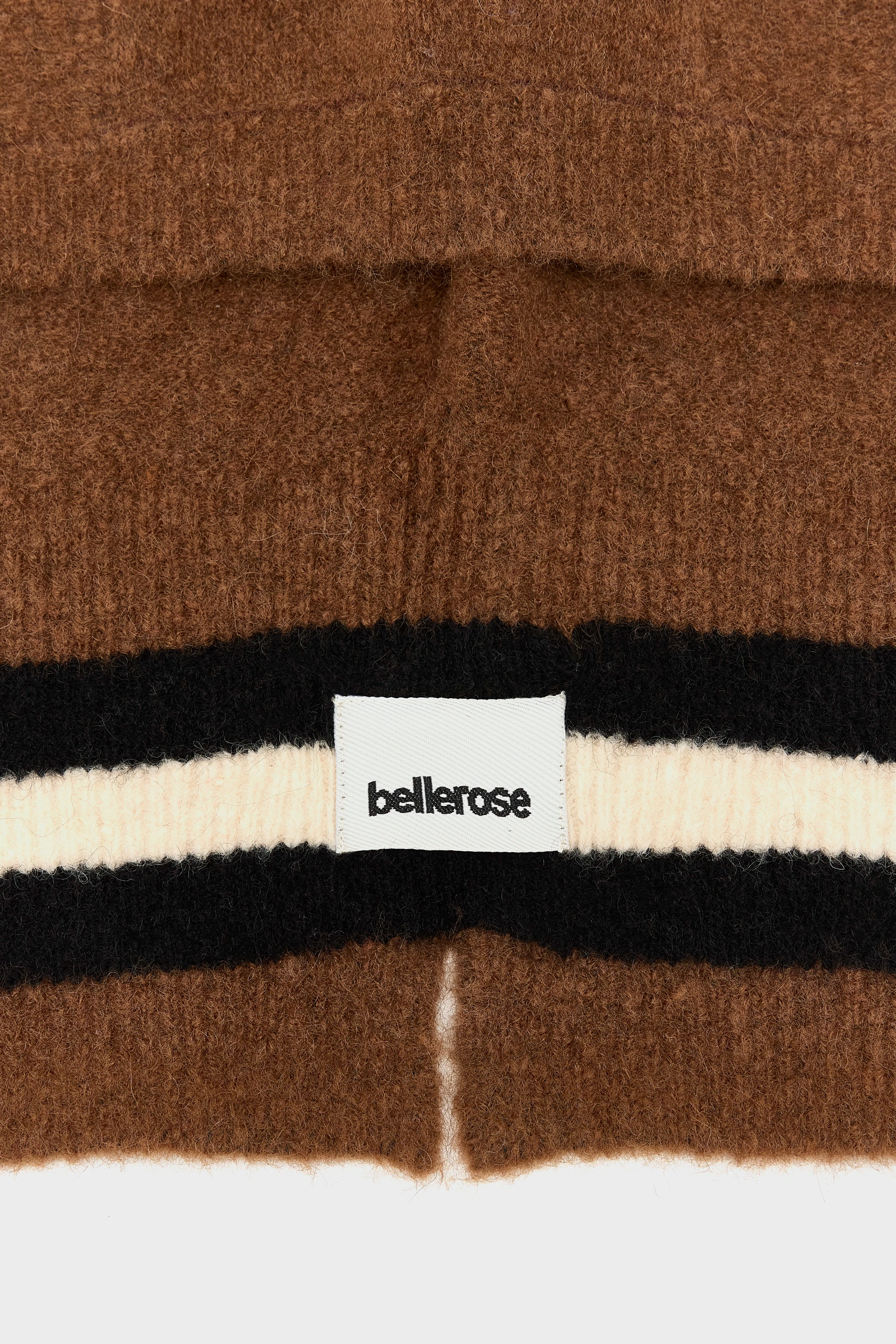 Dercy Balaclava Met Rits - Ballerine / Bison / Off black Voor Dames | Bellerose