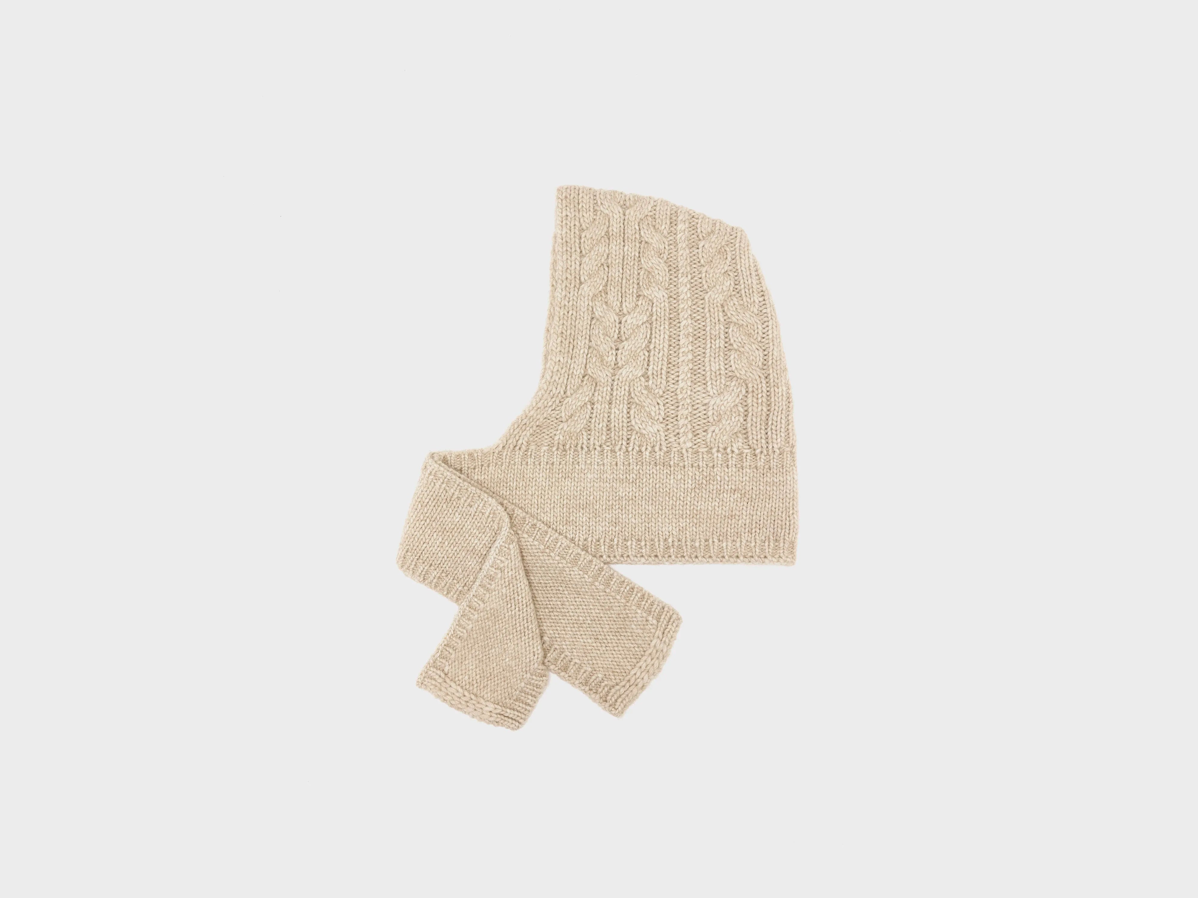 Nan gebreide balaclava (252 / W / SABLE)