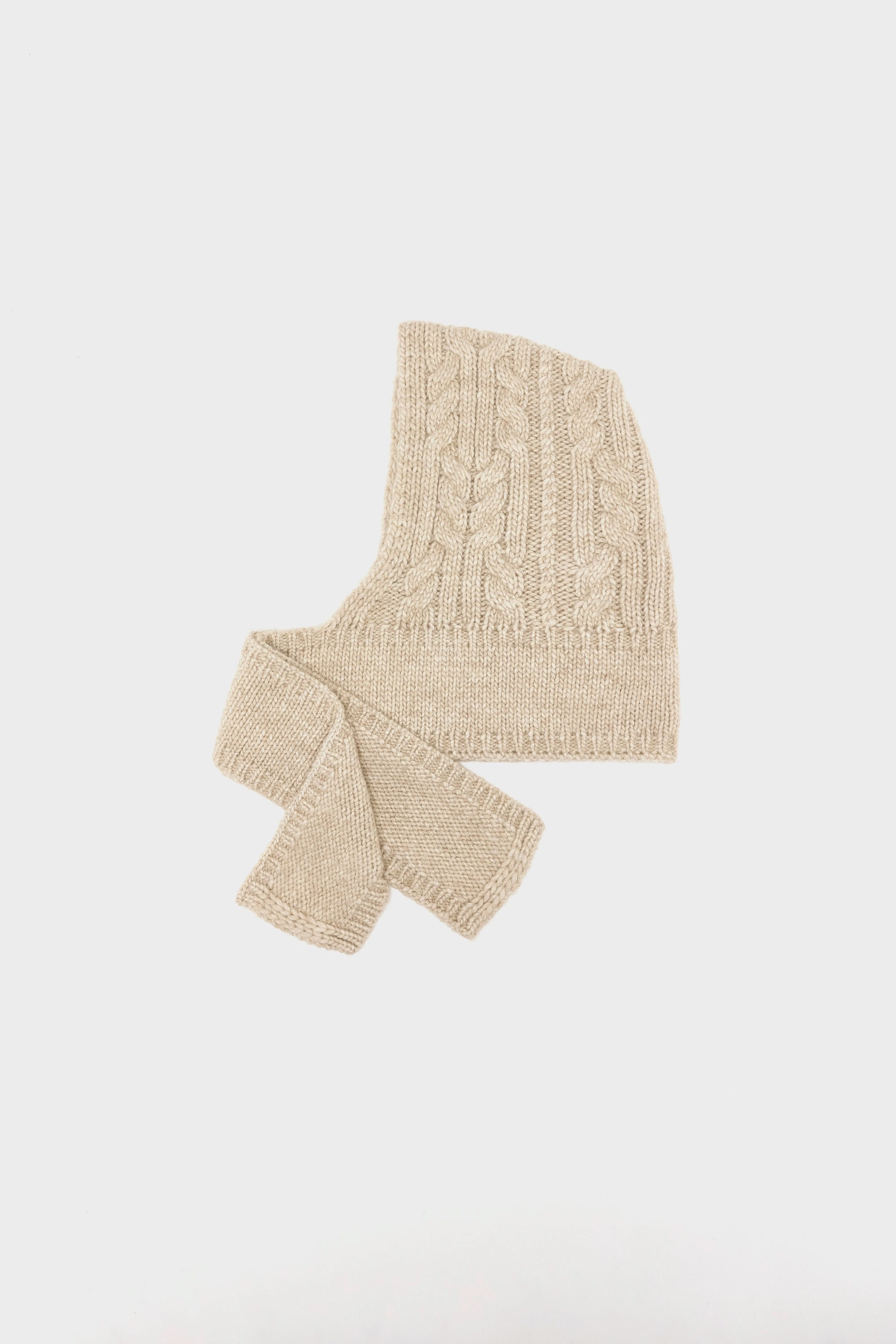 Nan Gebreide Balaclava - Sable Voor Dames | Bellerose
