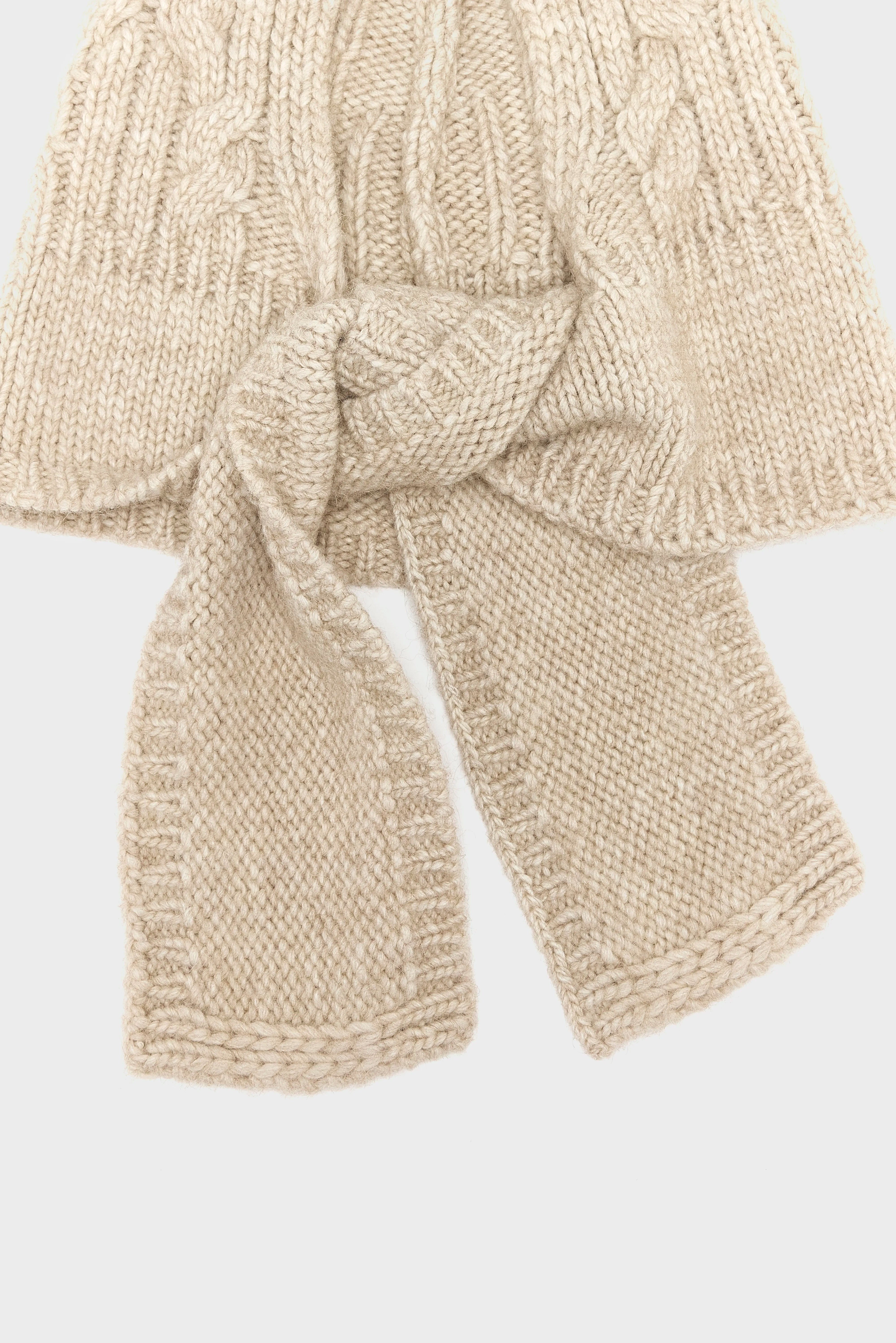 Nan Gebreide Balaclava - Sable Voor Dames | Bellerose