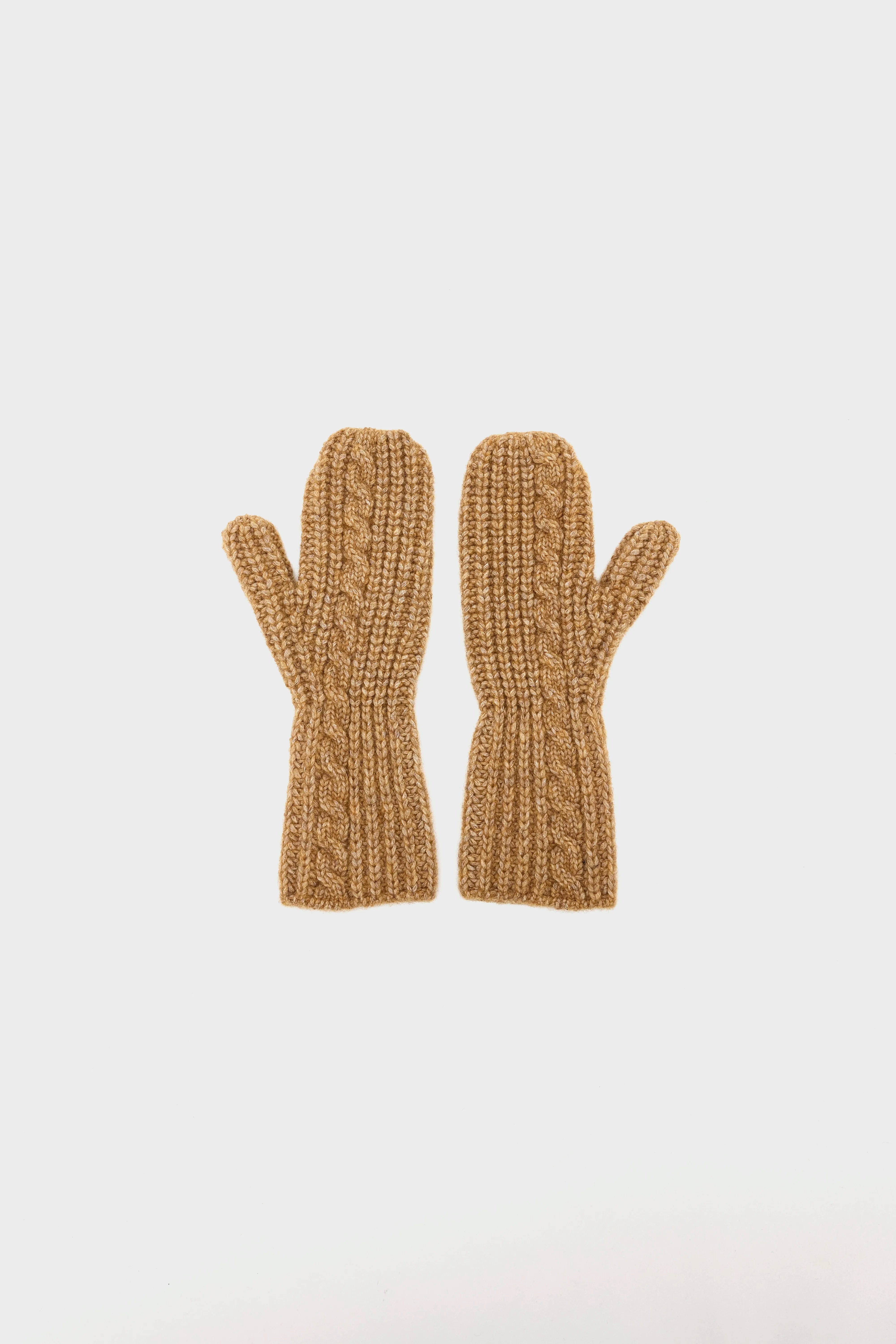 Dicaim Knitted Mittens - Biscuit For Women | Bellerose