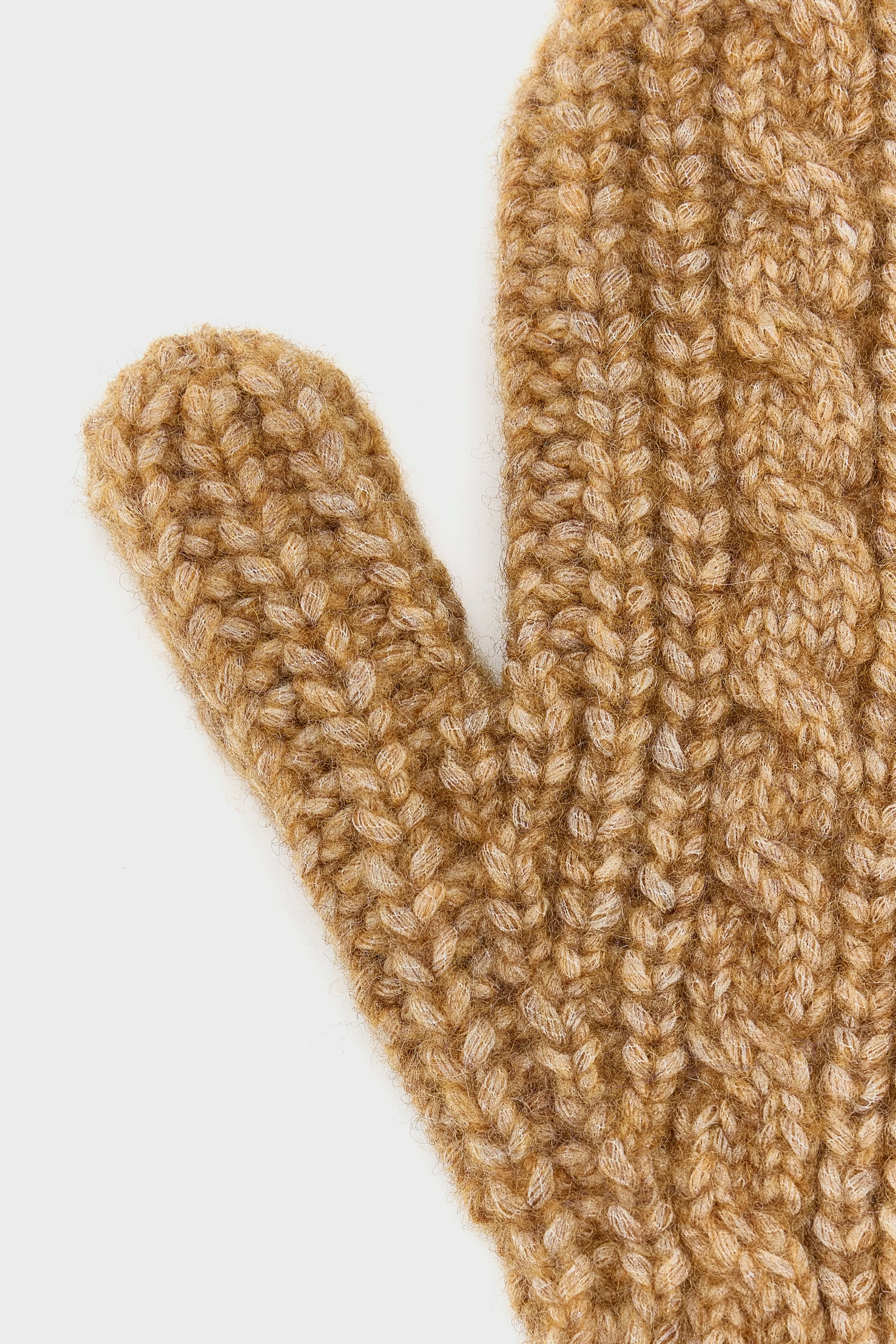 Dicaim Knitted Mittens - Biscuit For Women | Bellerose
