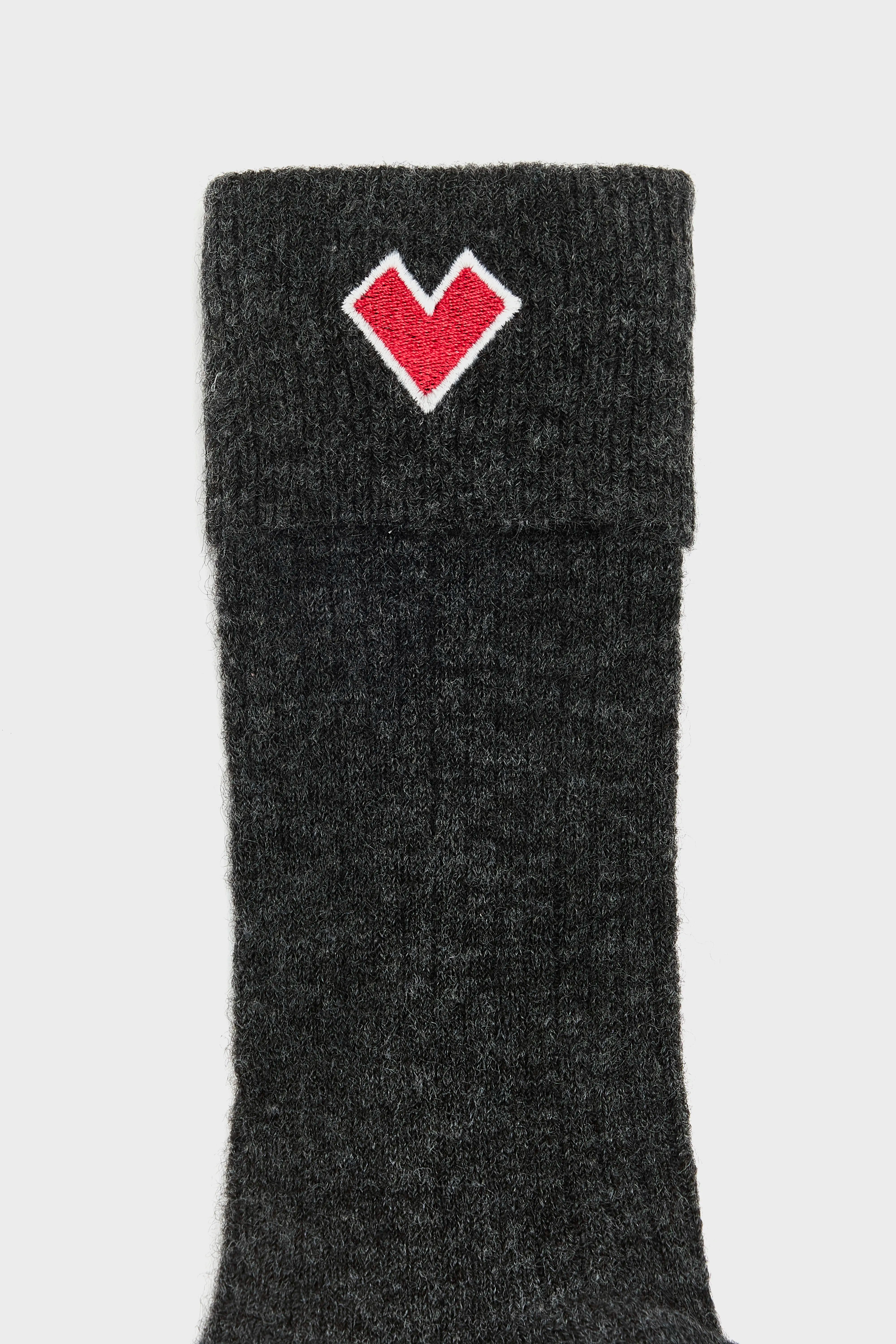 Chaussettes Côtelées Bani - Anthracite Pour Femme | Bellerose