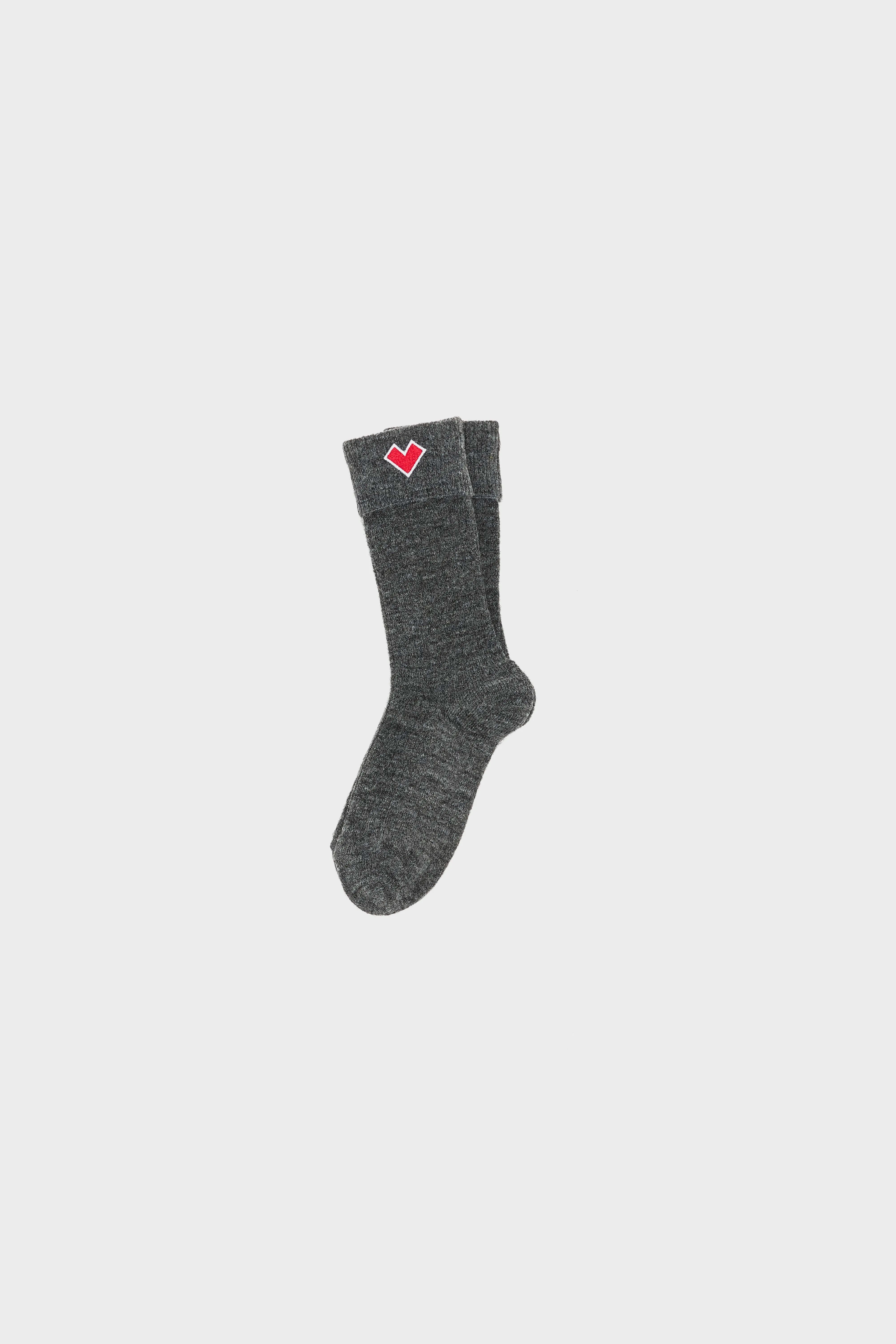 Chaussettes Côtelées Bani - Mid grey Pour Femme | Bellerose