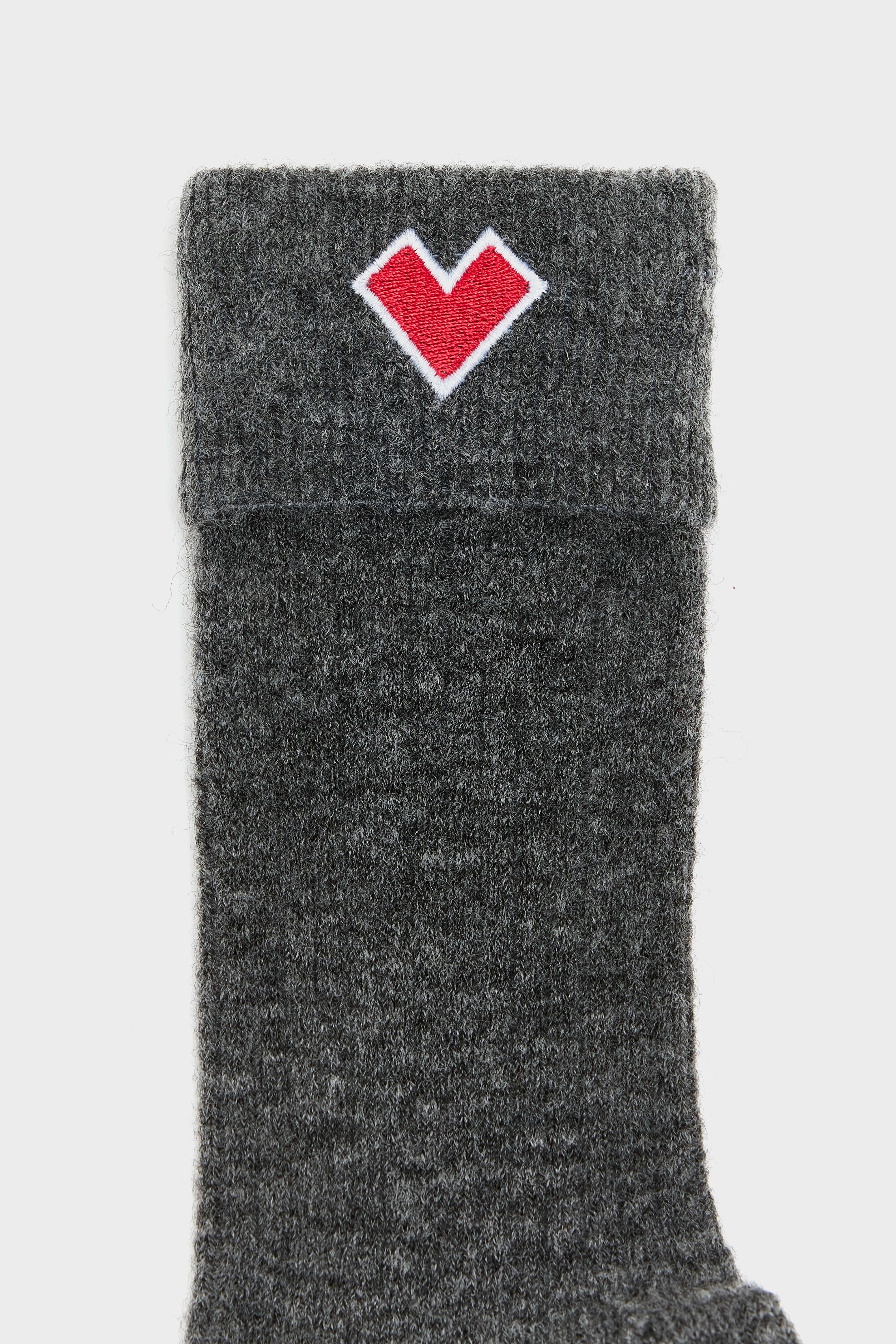 Chaussettes Côtelées Bani - Mid grey Pour Femme | Bellerose