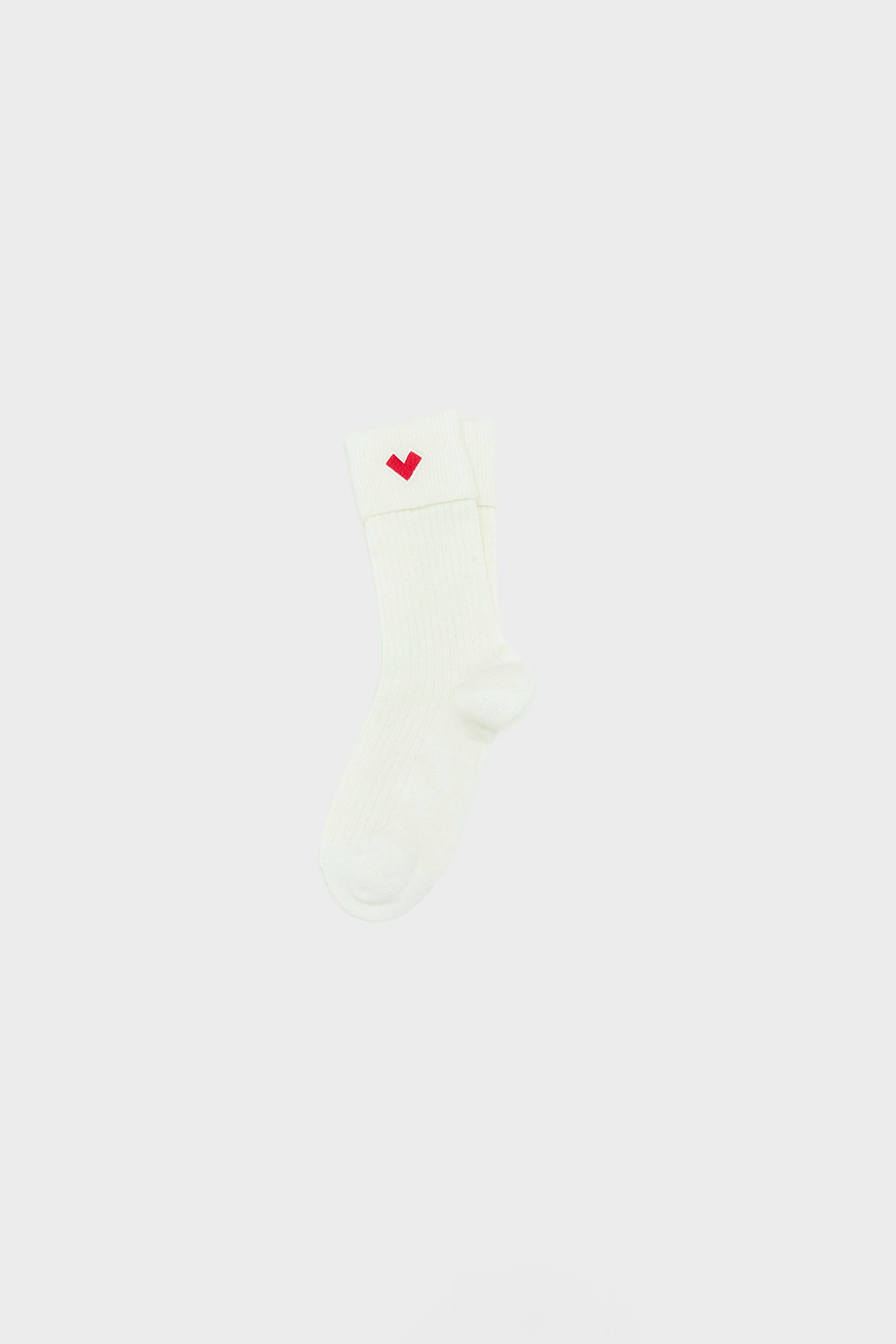 Chaussettes Côtelées Bani - Vintage white Pour Femme | Bellerose