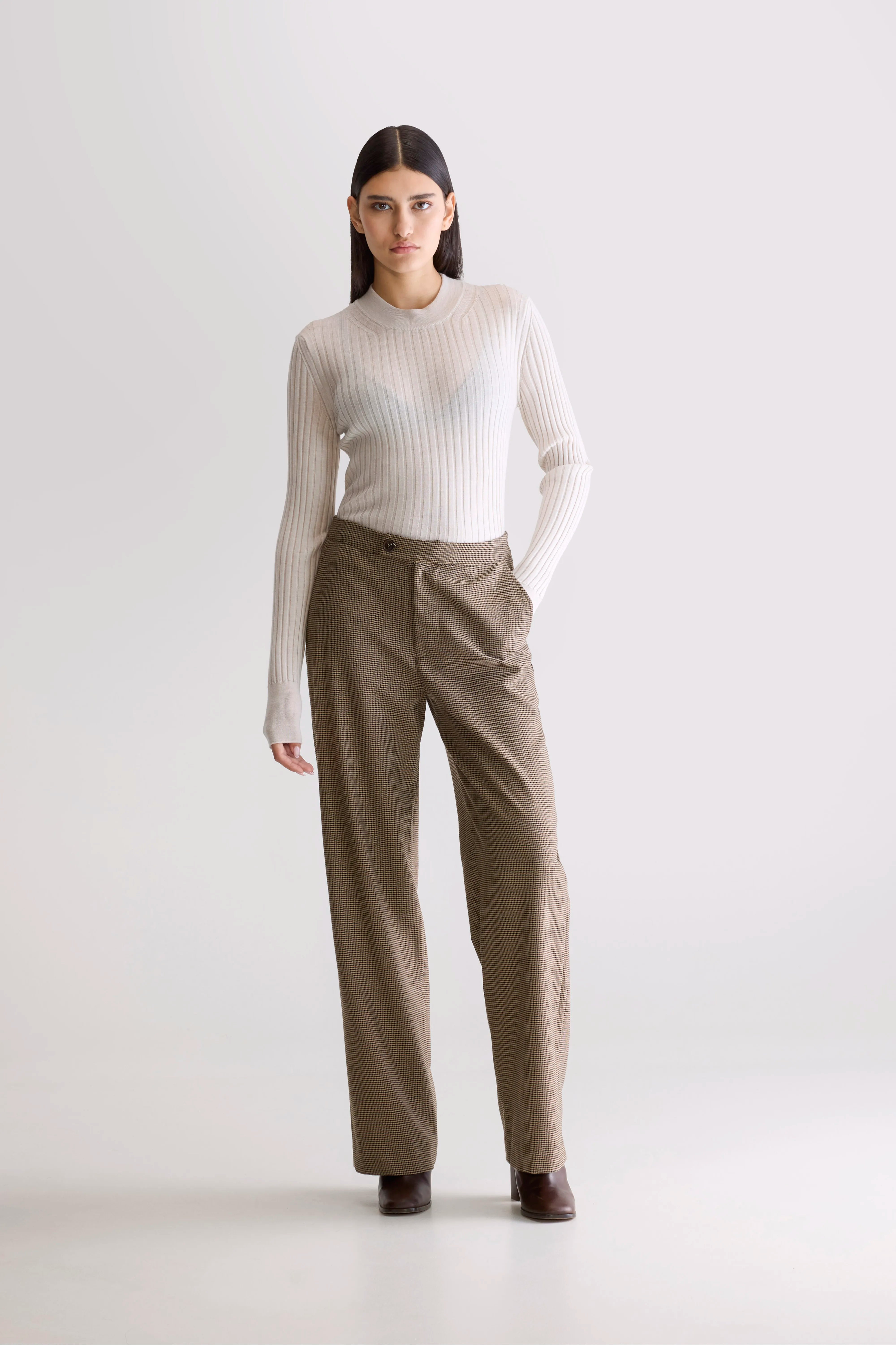 Pantalon Tailleur Tilla - Check a Pour Femme | Bellerose