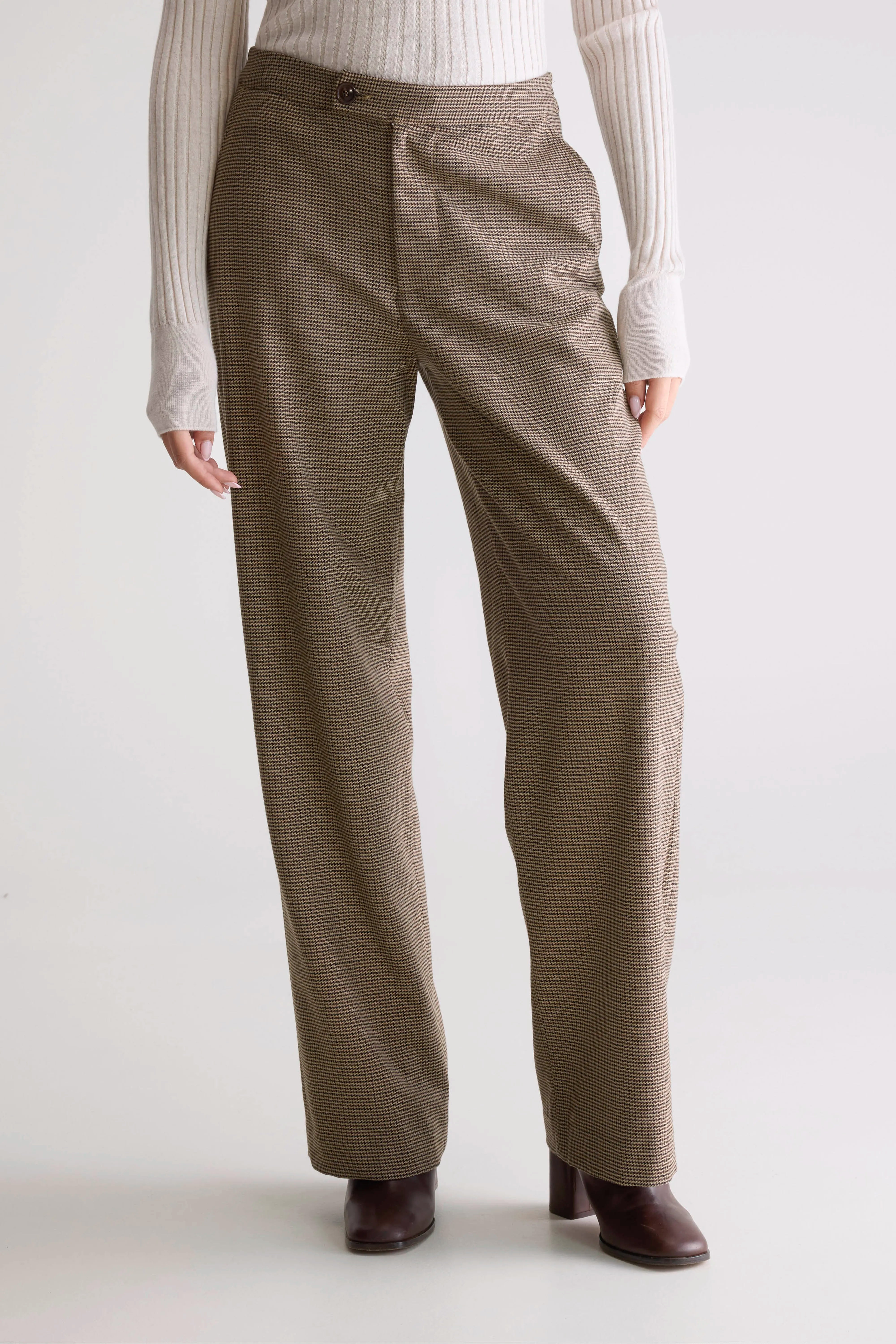 Pantalon Tailleur Tilla - Check a Pour Femme | Bellerose