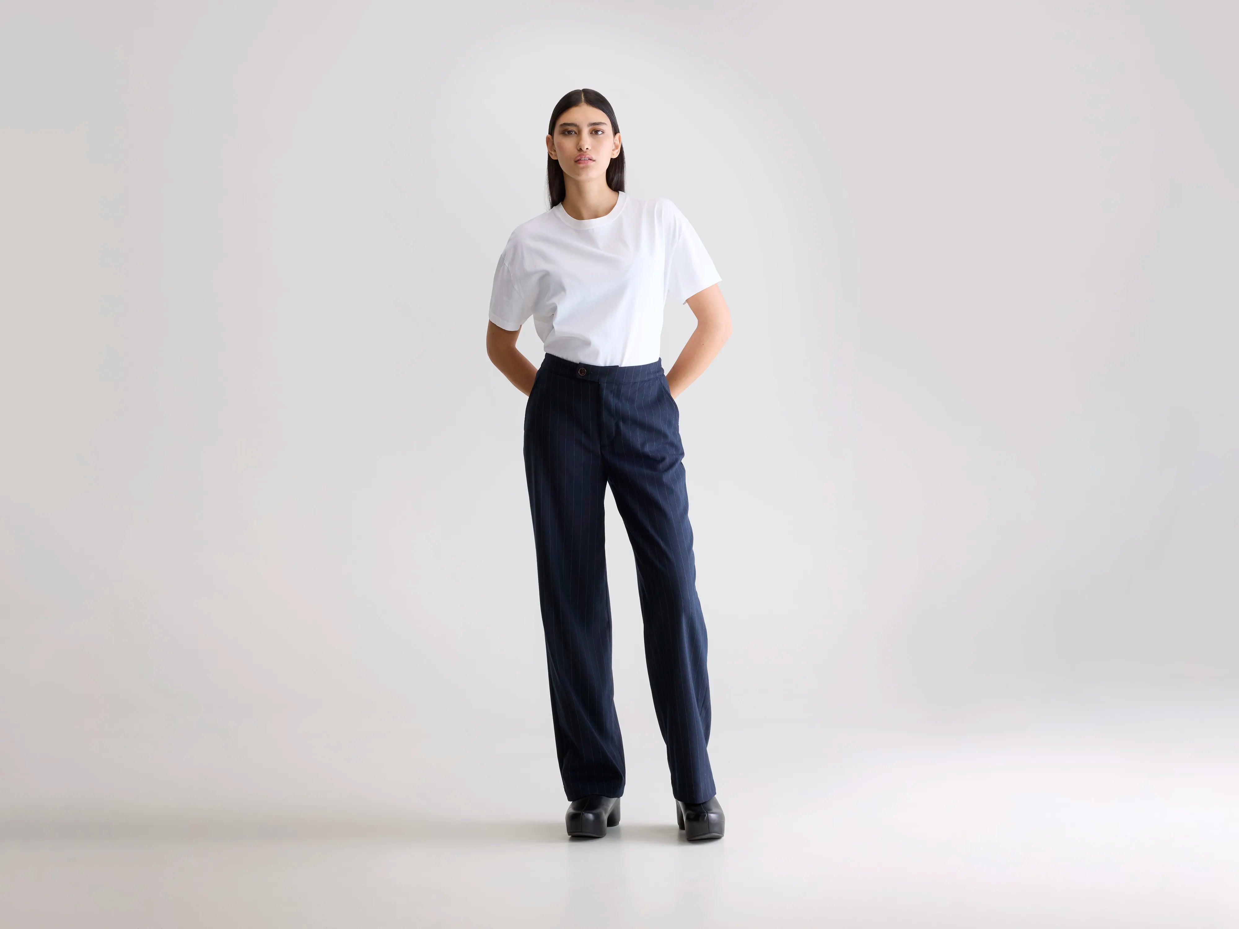 Tilla tailored trousers (252 / W / STRIPE A)