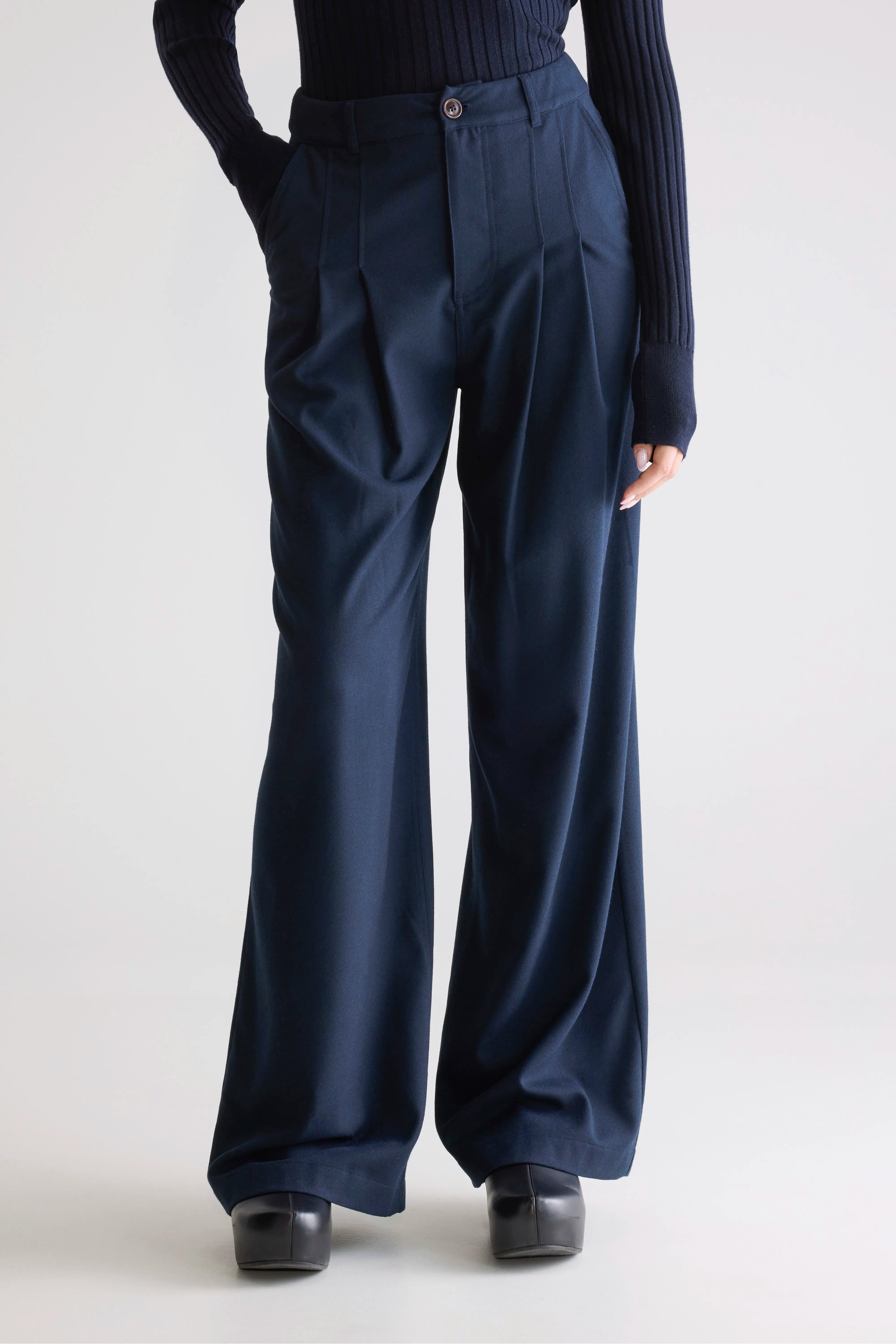 Pantalon Tailleur Sixtine - Navy Pour Femme | Bellerose