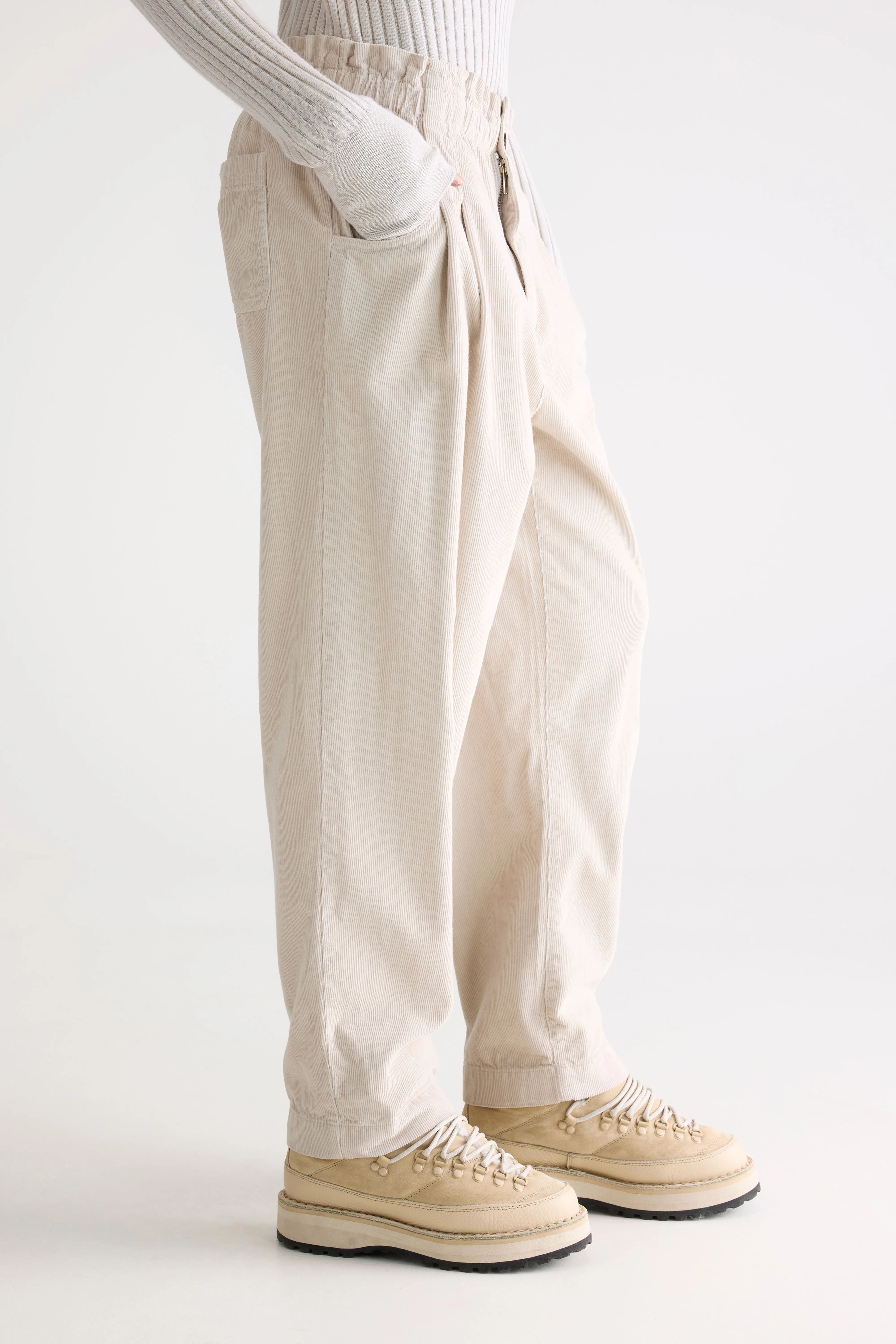Pantalon paperbag Winona (252 / W / STONE)