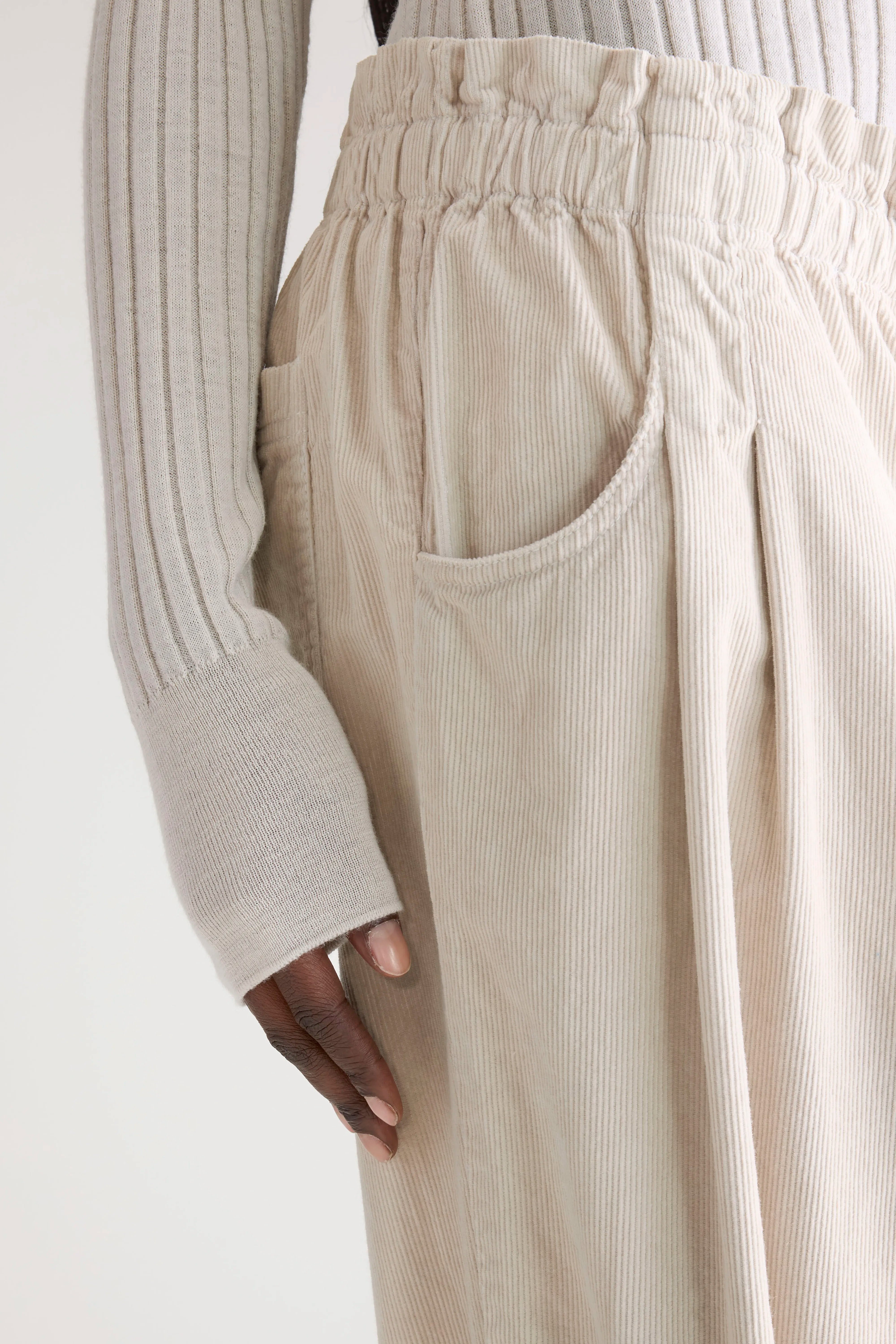 Pantalon paperbag Winona (252 / W / STONE)