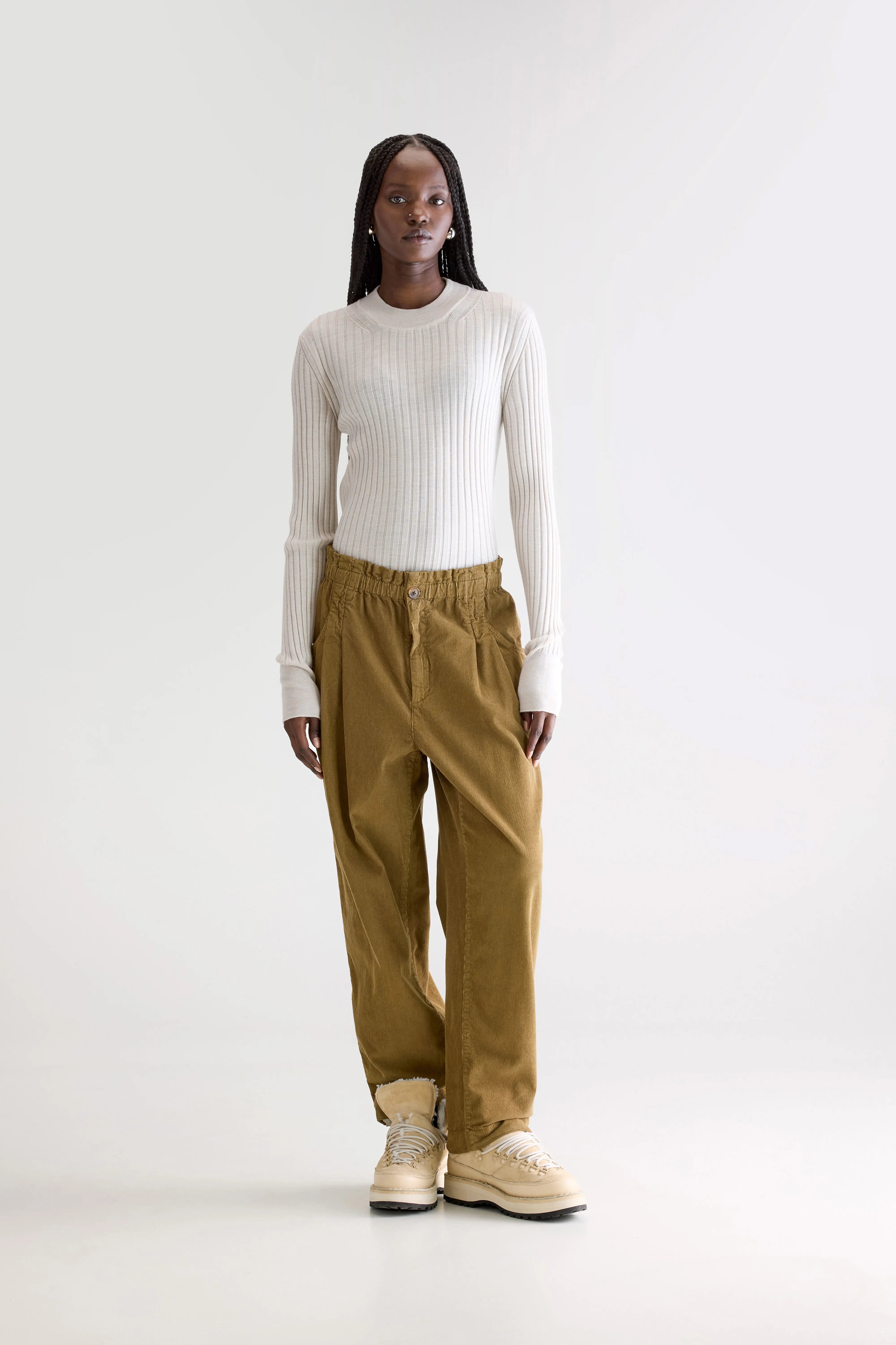 Pantalon Paperbag Winona - Tabac Pour Femme | Bellerose
