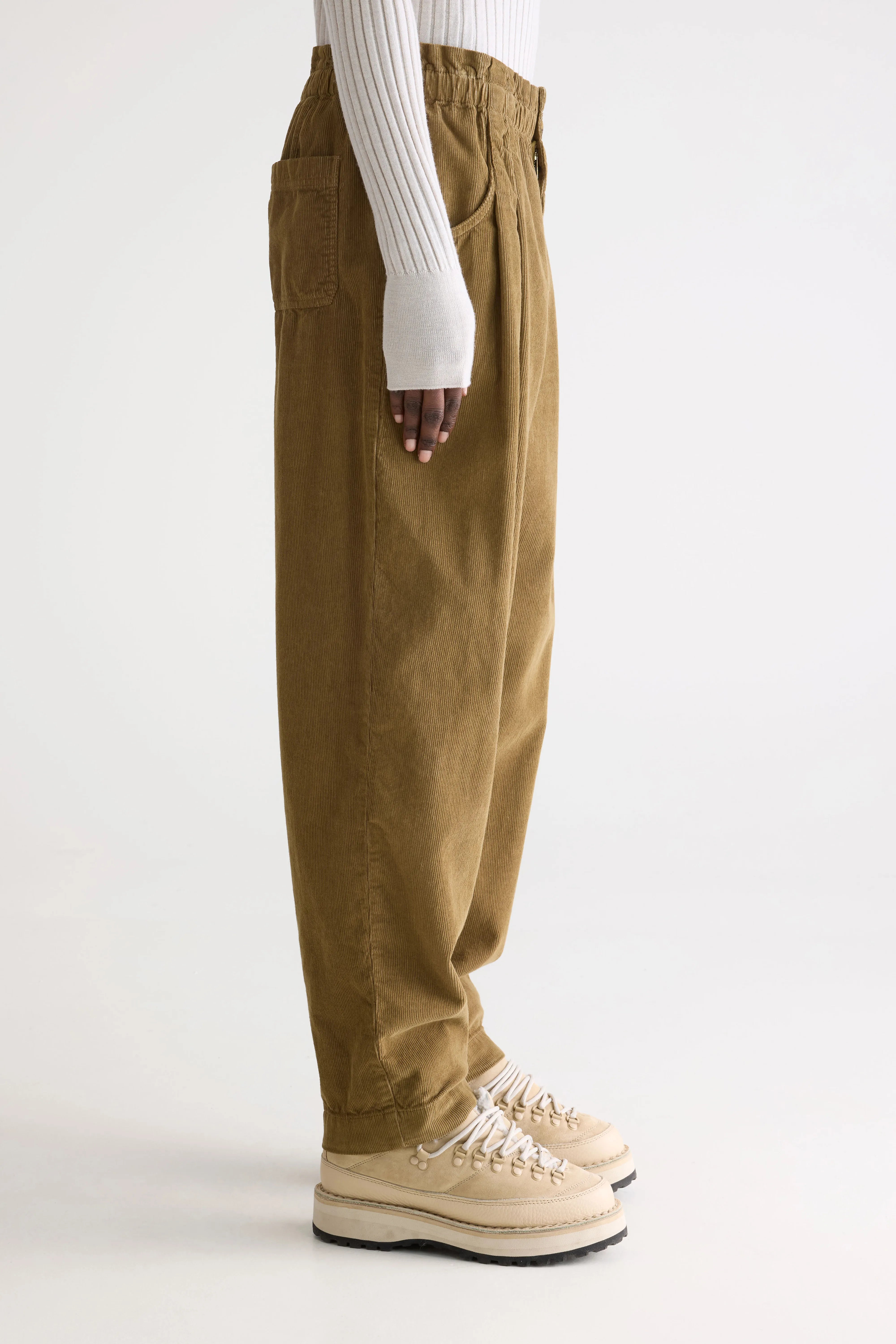 Pantalon paperbag Winona (252 / W / TABAC)