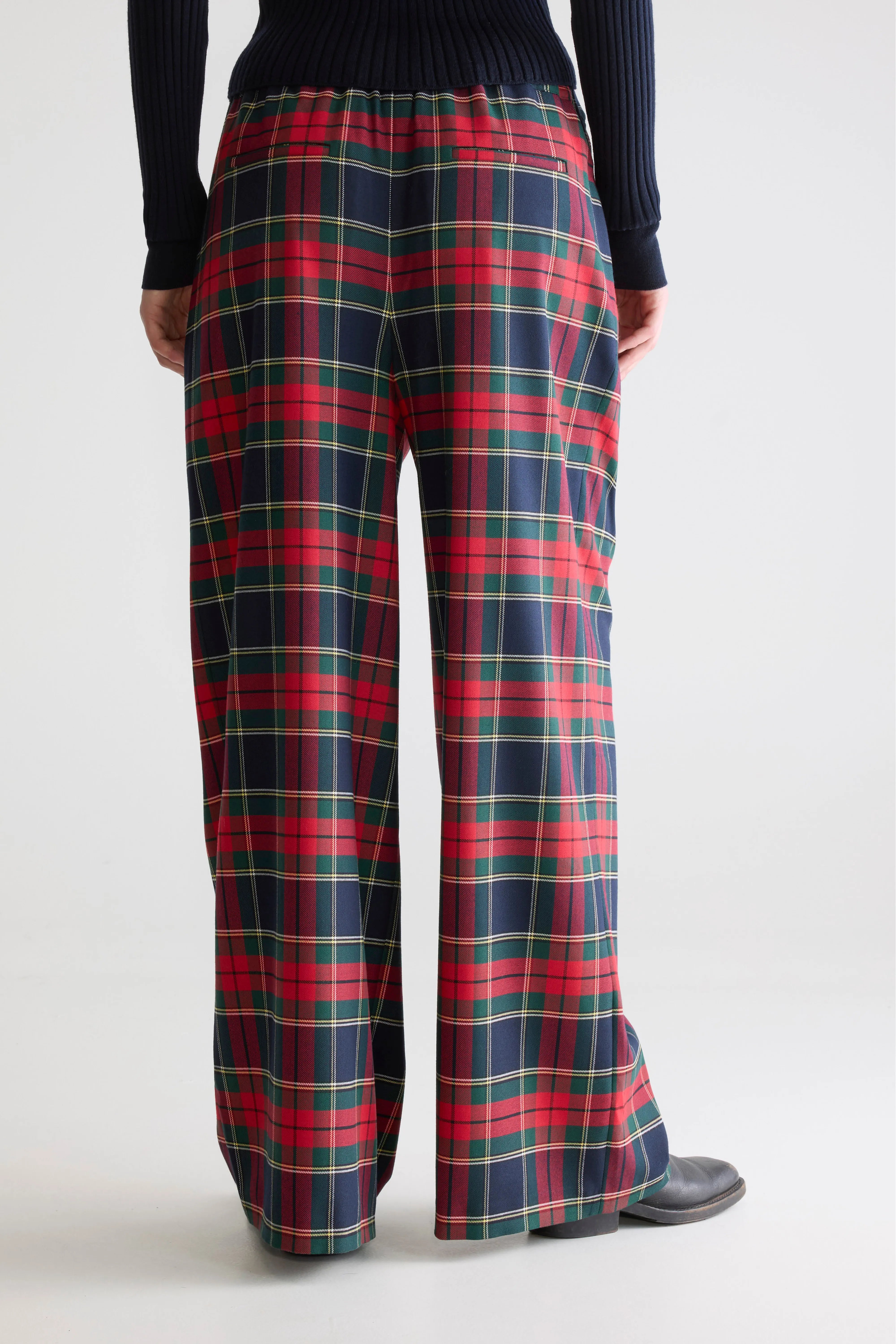 Vespa Wide Trousers - Check b For Women | Bellerose