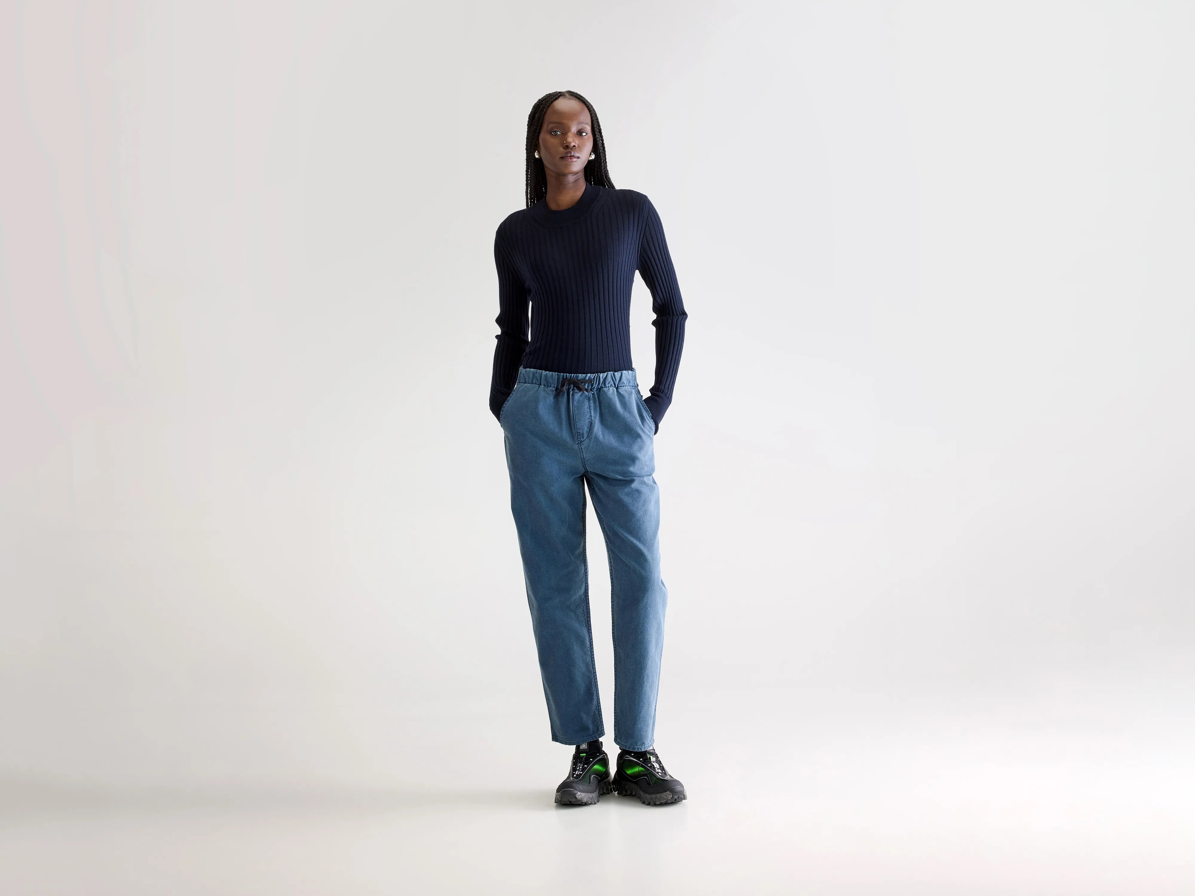 Pizzy relaxed trousers (252 / W / BLUES)