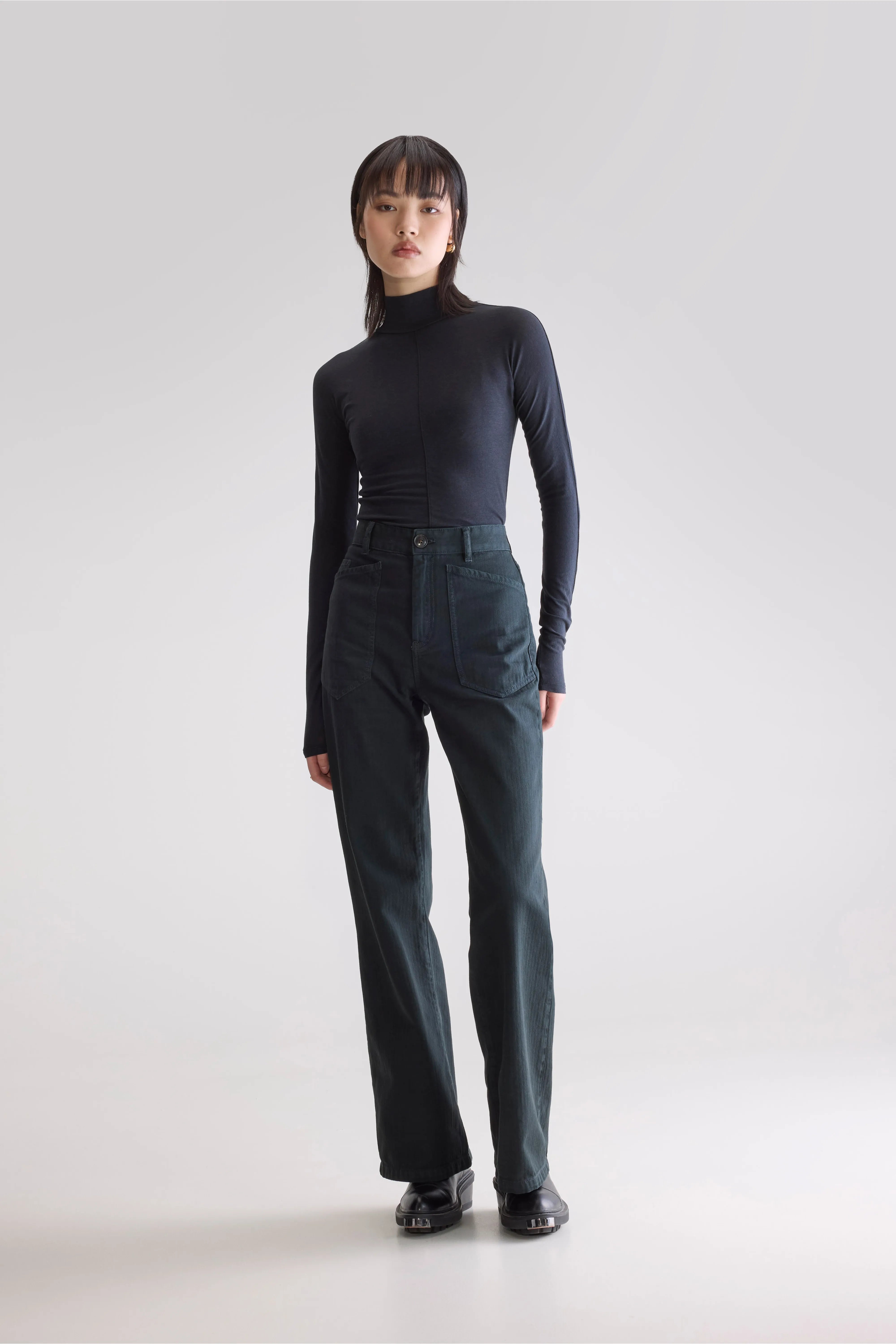 Parko Regular Trousers - Jet set For Women | Bellerose