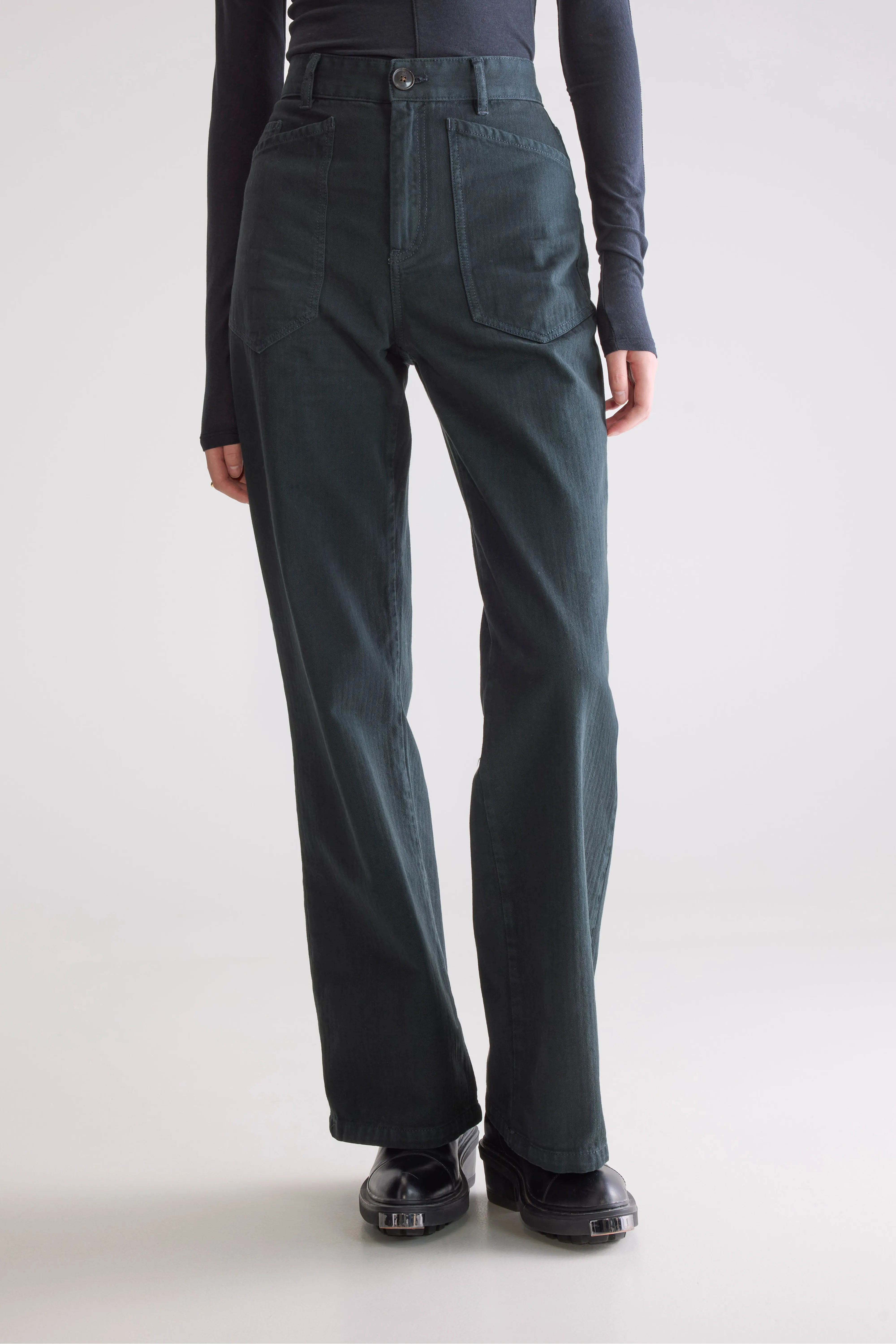 Parko Regular Trousers - Jet set For Women | Bellerose