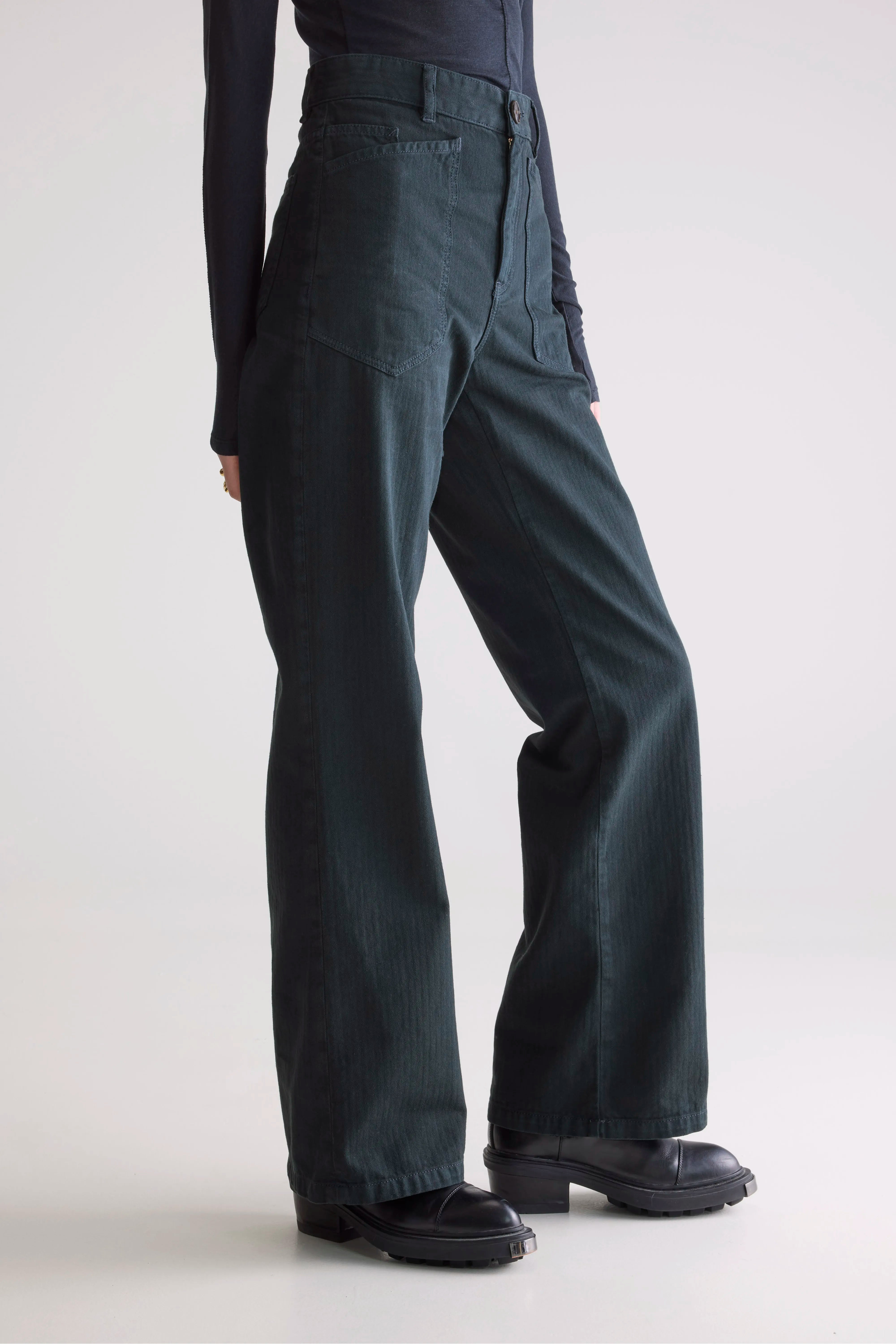 Parko Regular Trousers - Jet set For Women | Bellerose