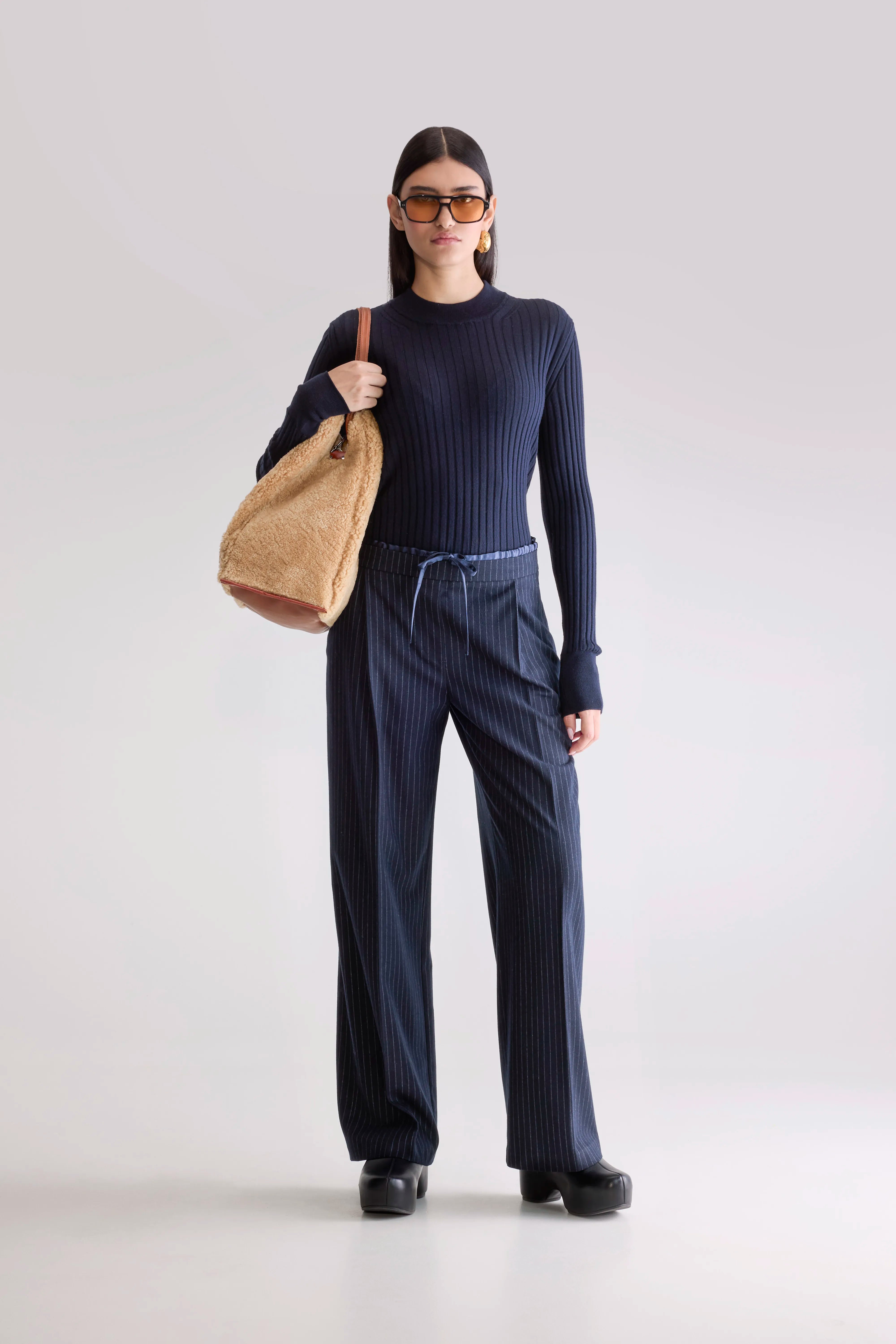 Turin Formal Trousers - Stripe a For Women | Bellerose
