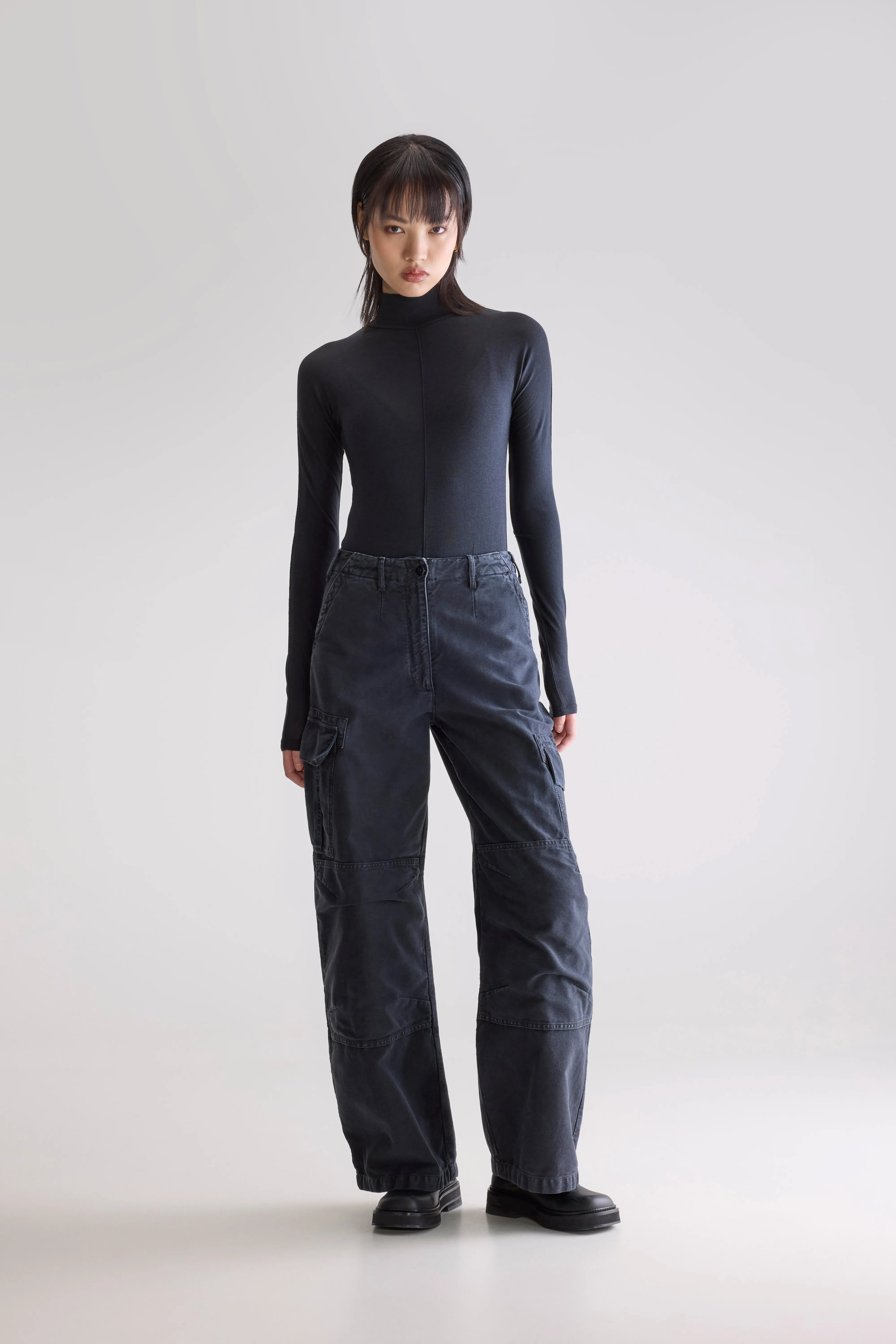 Pozz Relaxed Pants - Charcoal For Women | Bellerose