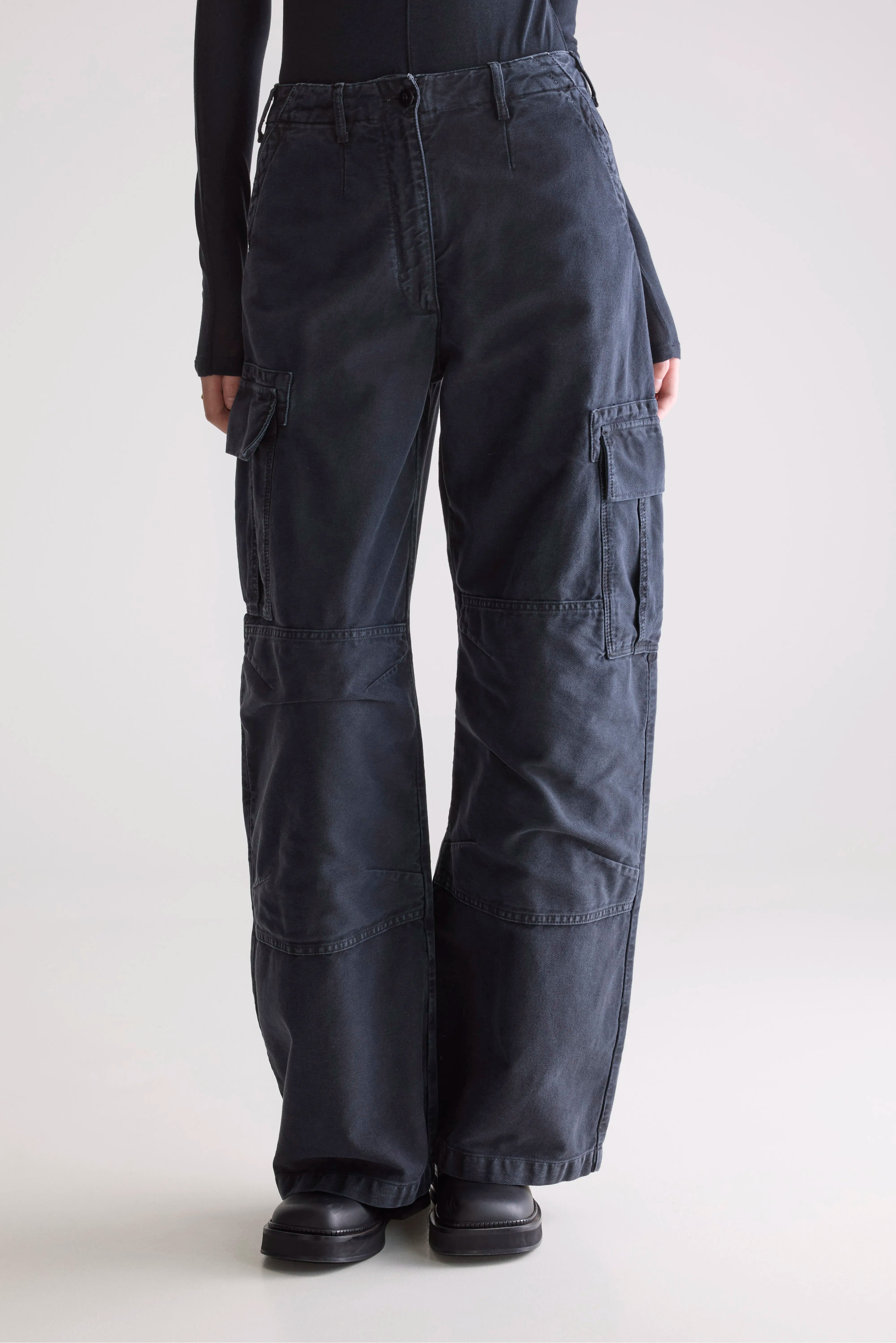 Pozz Relaxed Pants - Charcoal For Women | Bellerose