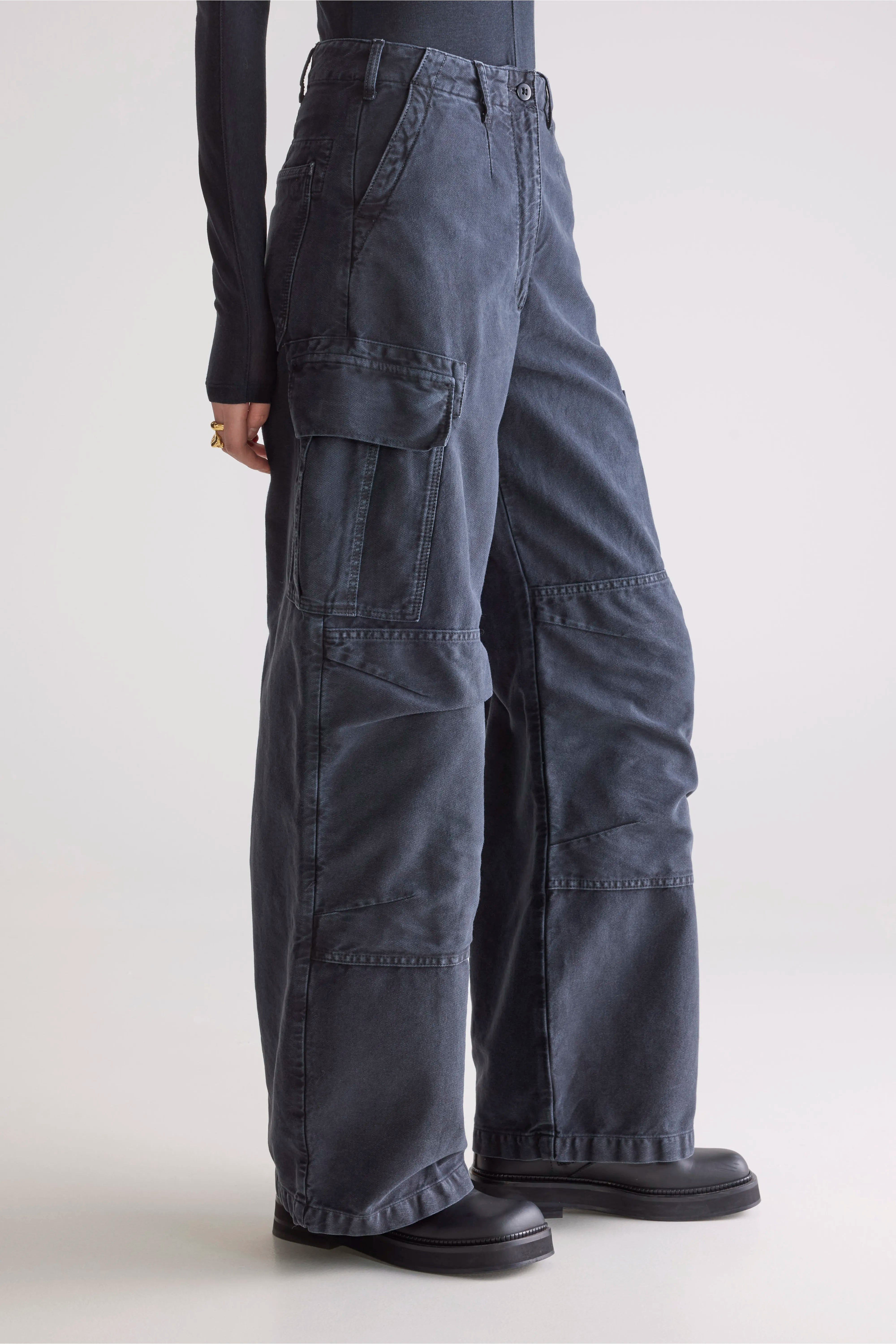 Pozz Relaxed Pants - Charcoal For Women | Bellerose