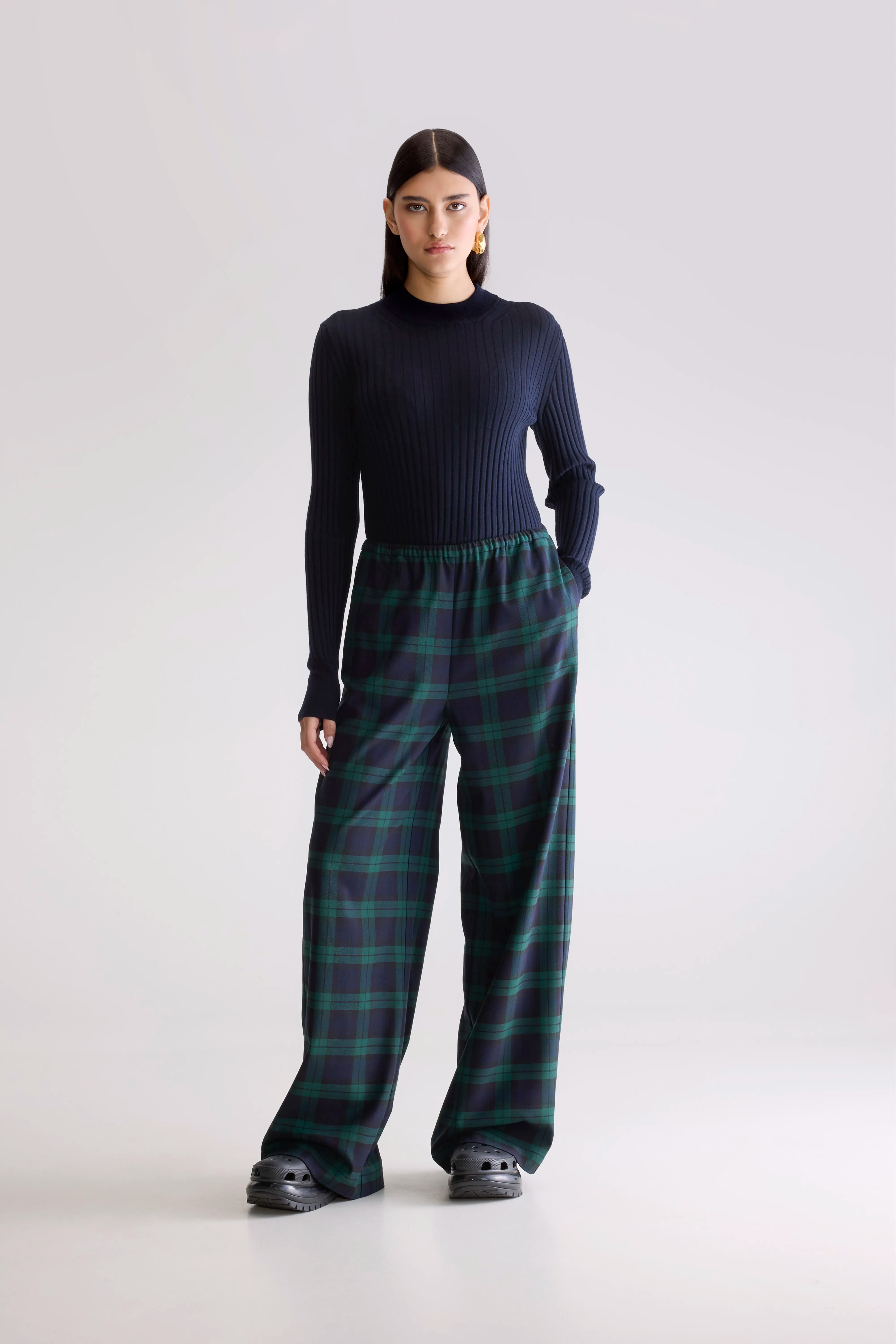 Sleepy Relaxed Trousers - Check a For Women | Bellerose
