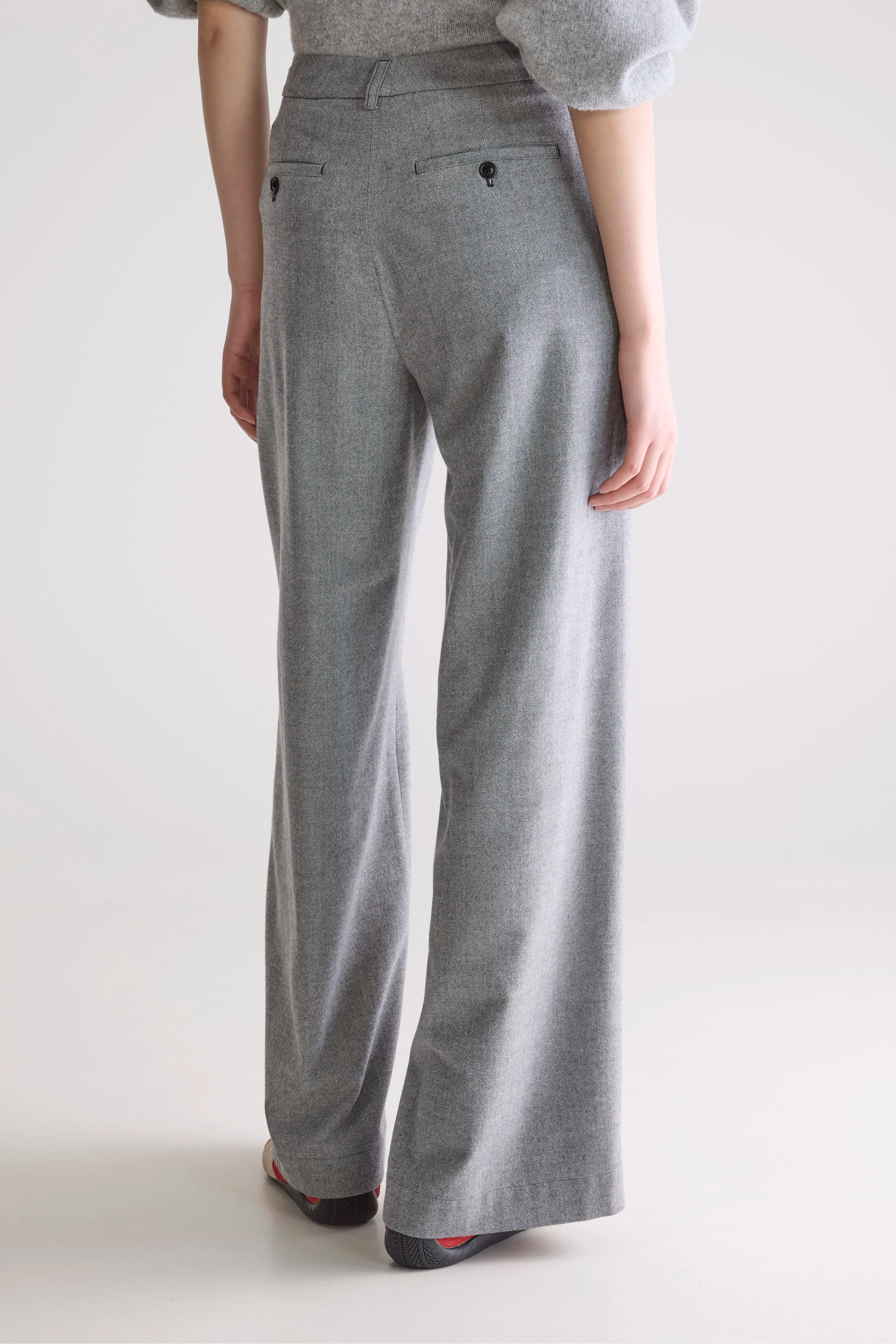 Volkert wide tailored trousers (252 / W / MID GREY)