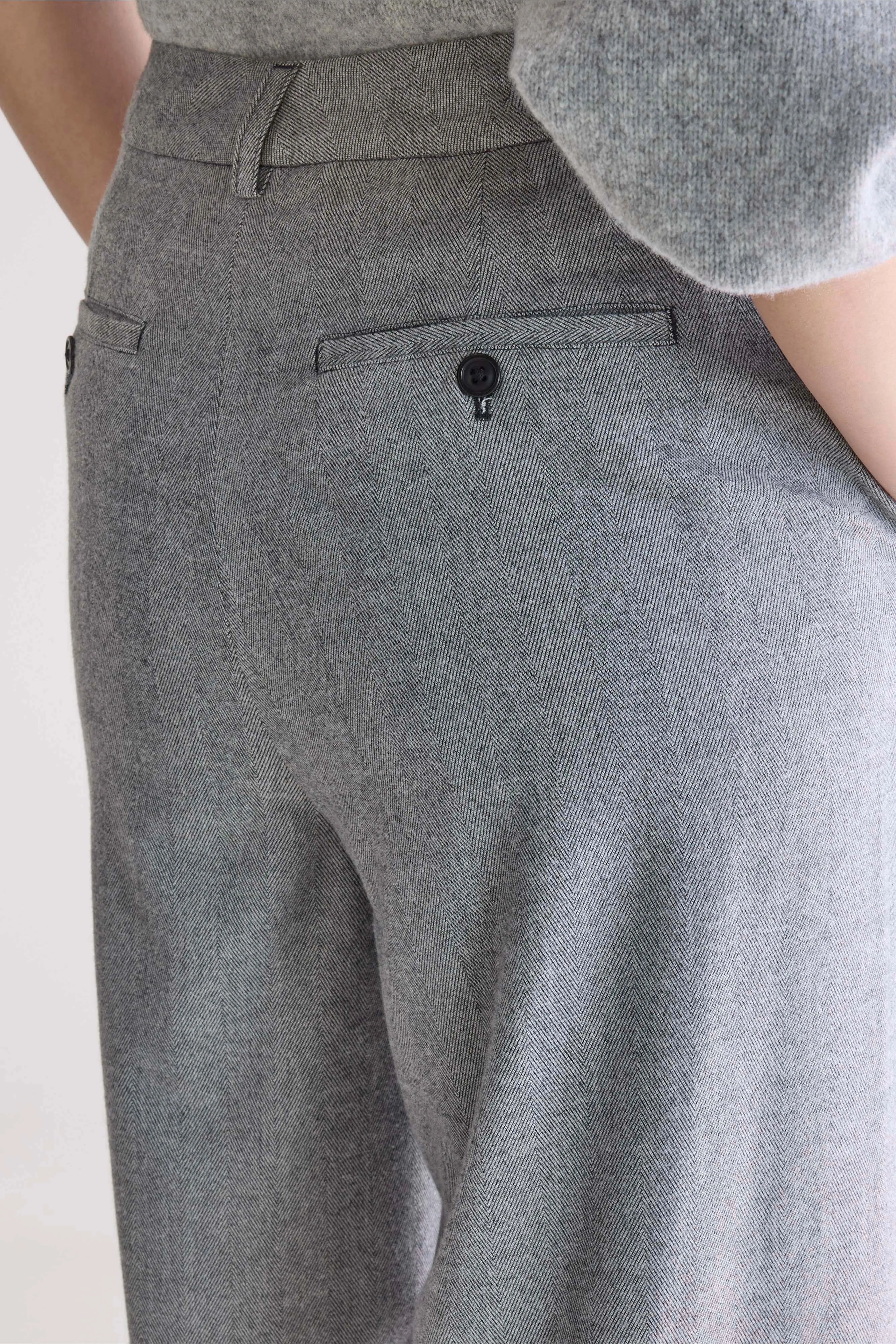 Volkert wide tailored trousers (252 / W / MID GREY)